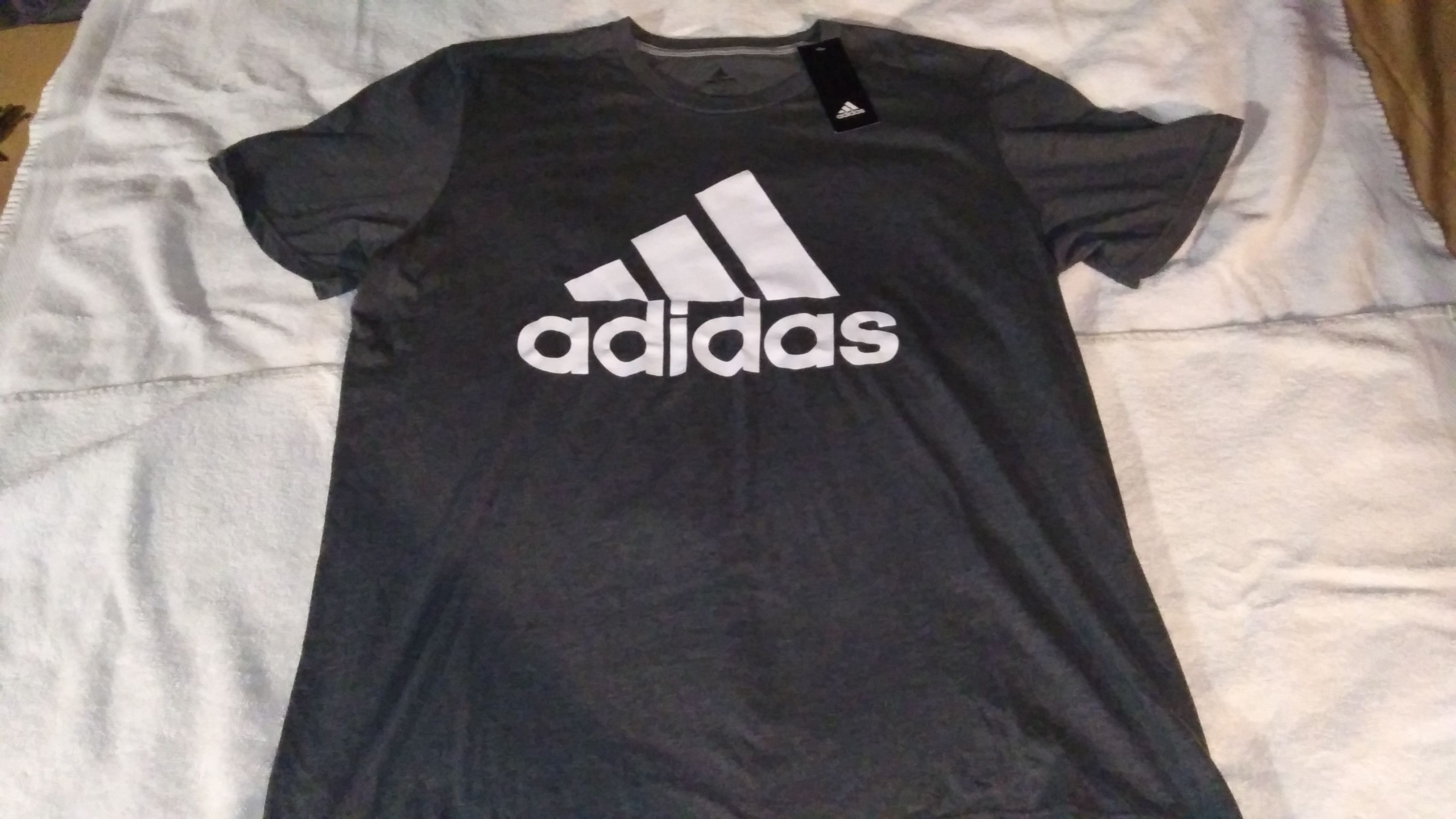 Adidas Adidas Heather Grey T-Shirt Size US XL / EU 56 / 4 - 3 Thumbnail