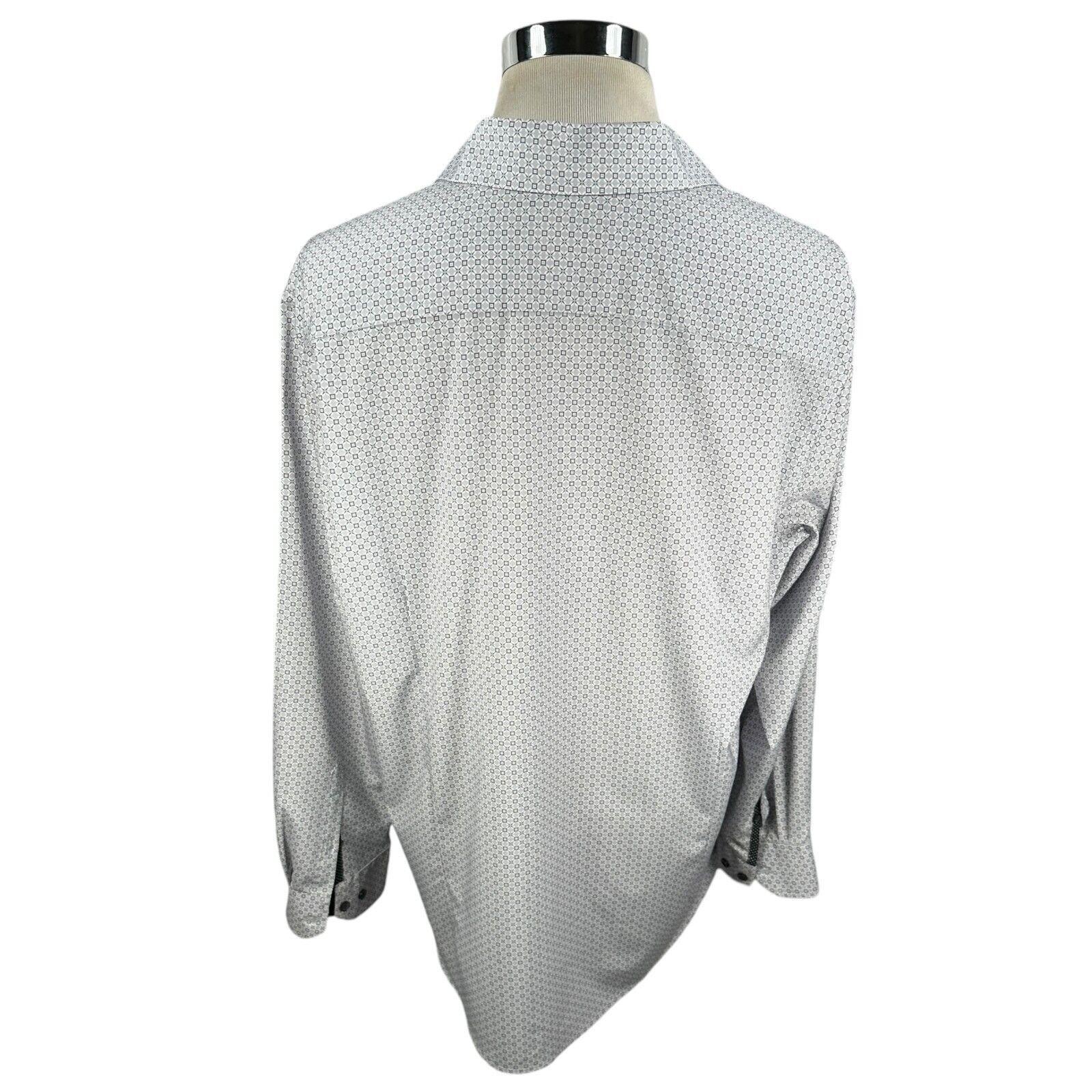 Other WRK Dress Shirt Men’s 18 Gray 4 Way Stretch Slim Fit Size US XL / EU 56 / 4 - 5 Thumbnail