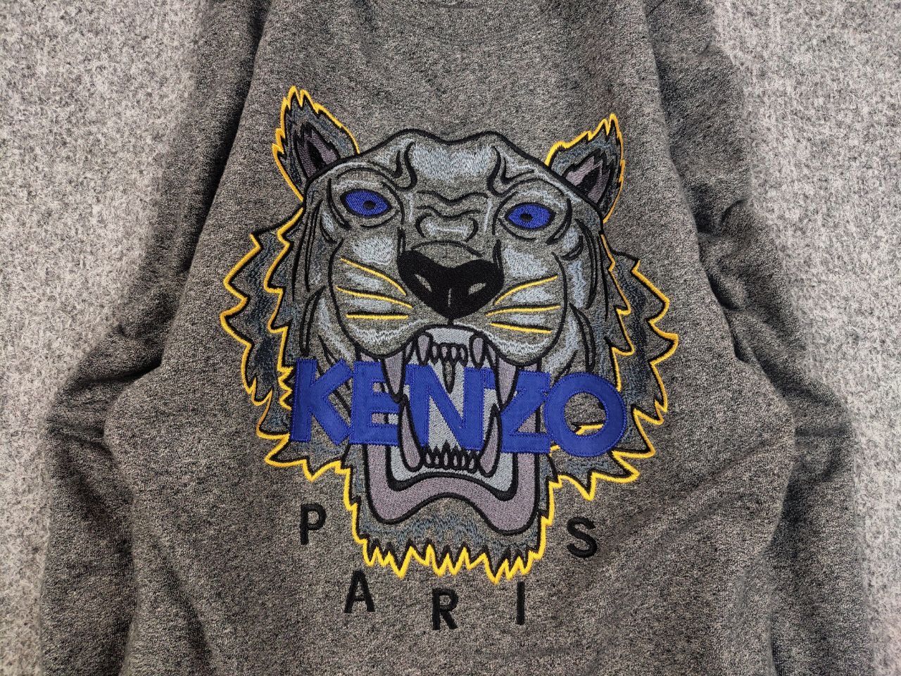 Kenzo Kenzo classic tiger embroidered Crewneck Gray Sweatshirt Size US S / EU 44-46 / 1 - 9 Thumbnail