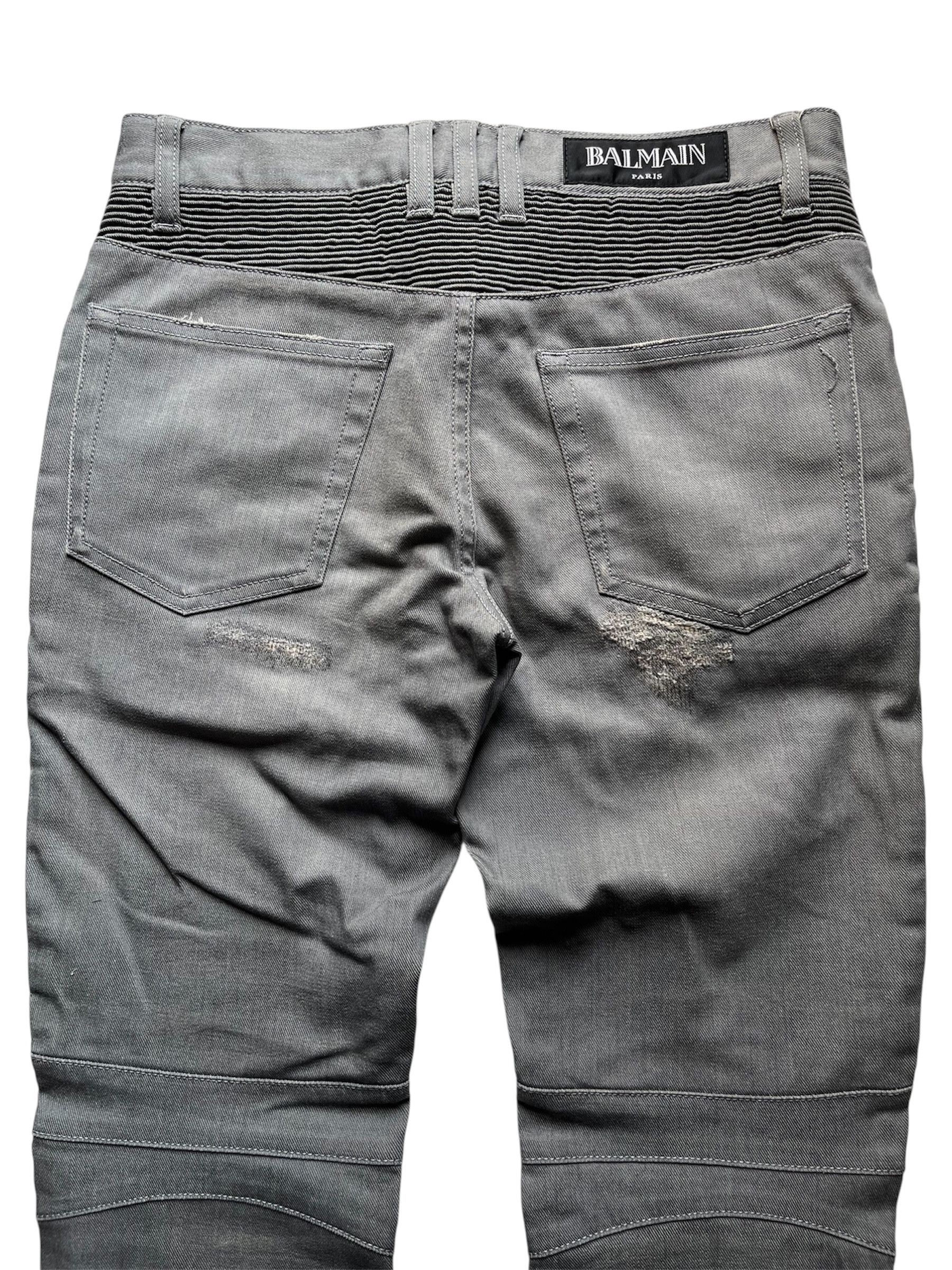 Balmain Balmain decarnin era distressed biker jeans Size US 29 - 4 Thumbnail