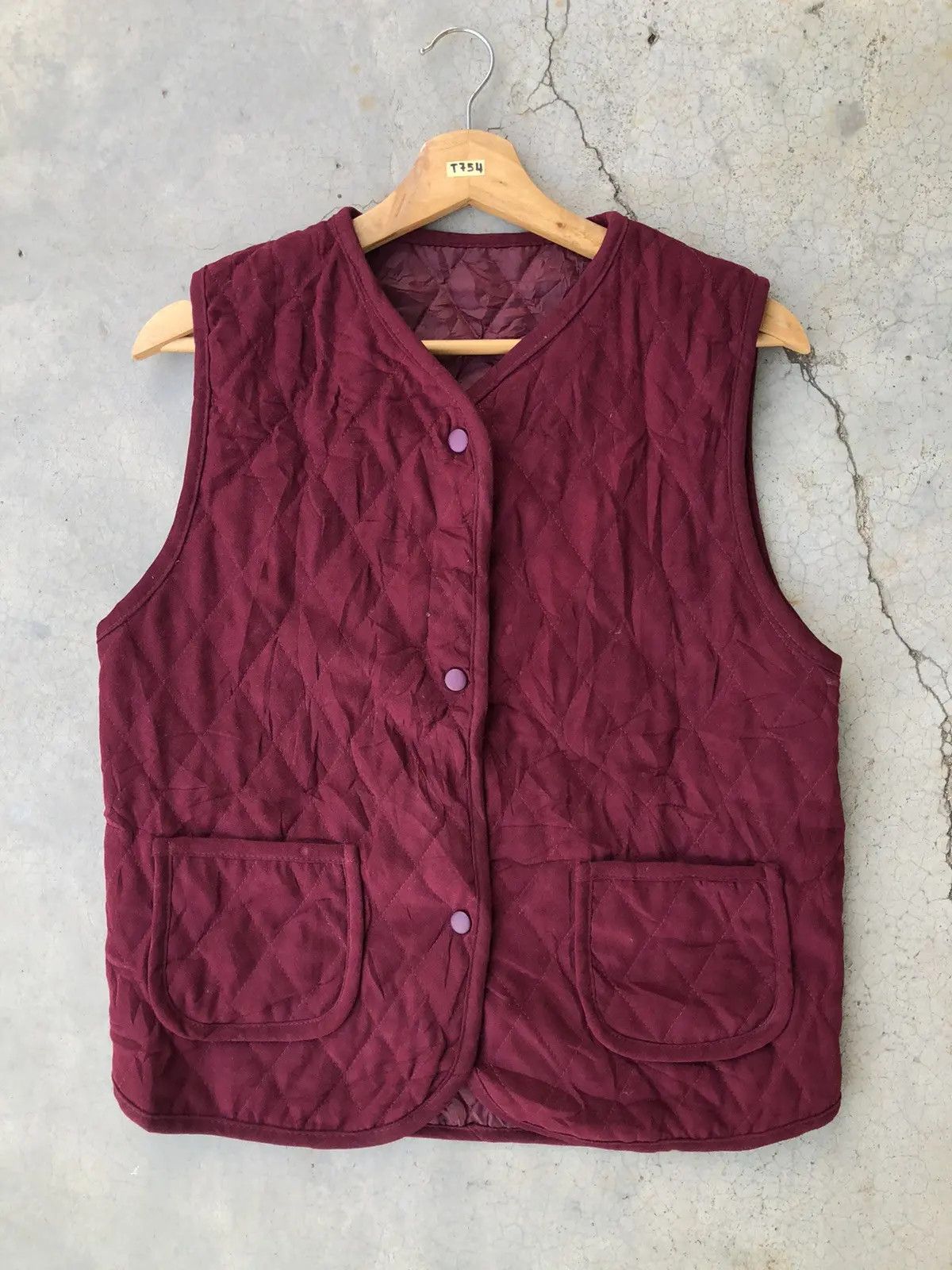Designer Vintage Vest Box Pattern With Pocket Size US S / EU 44-46 / 1 - 1 Thumbnail