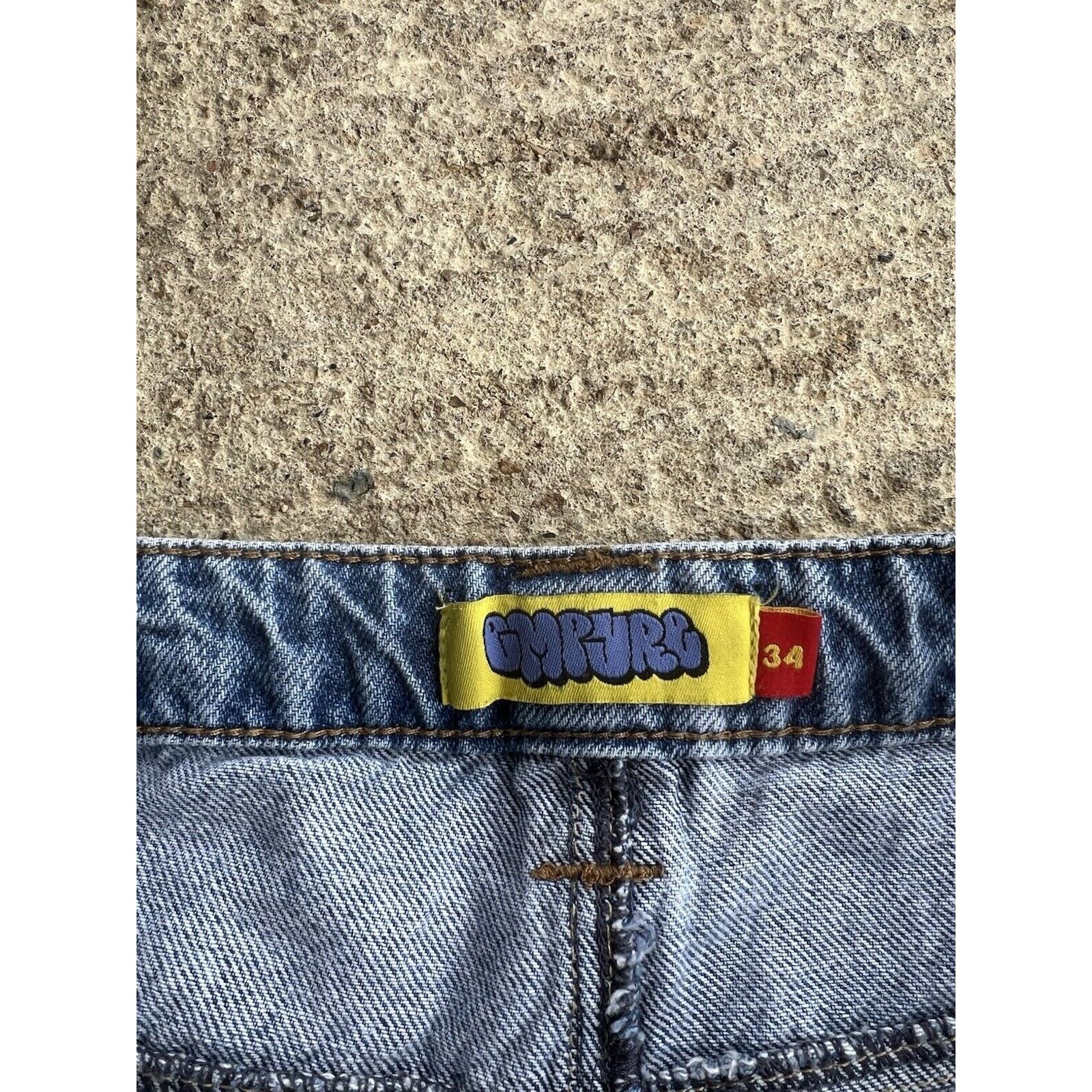 Empyre Empyre Relax Denim Embroidery Jeans JNCO Style Baggy 34x29 Size US 34 / EU 50 - 7 Thumbnail