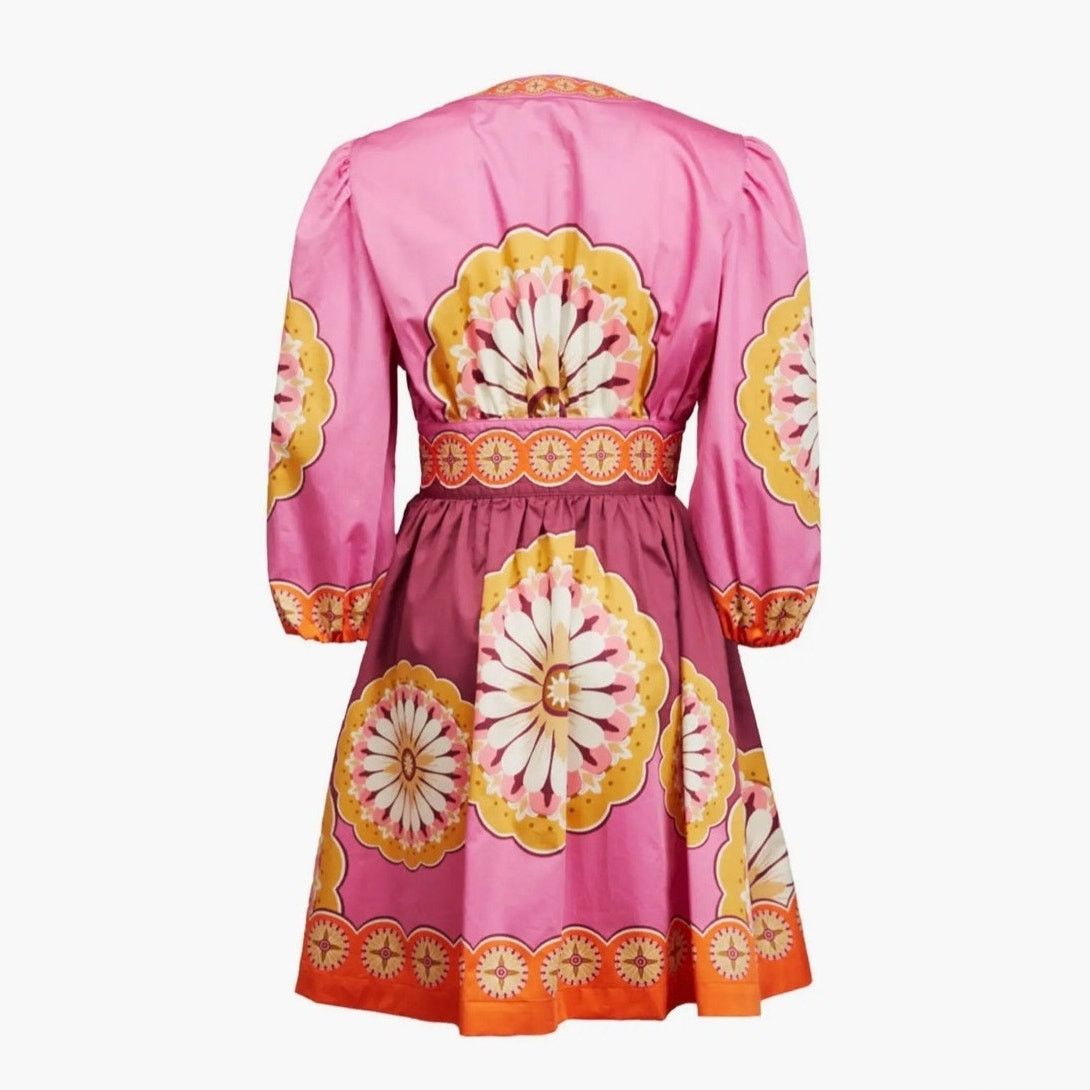 La DoubleJ La DoubleJ Margherita Dress Napoli Plates Placee Pink XS Size XS / US 0-2 / IT 36-38 - 3 Thumbnail