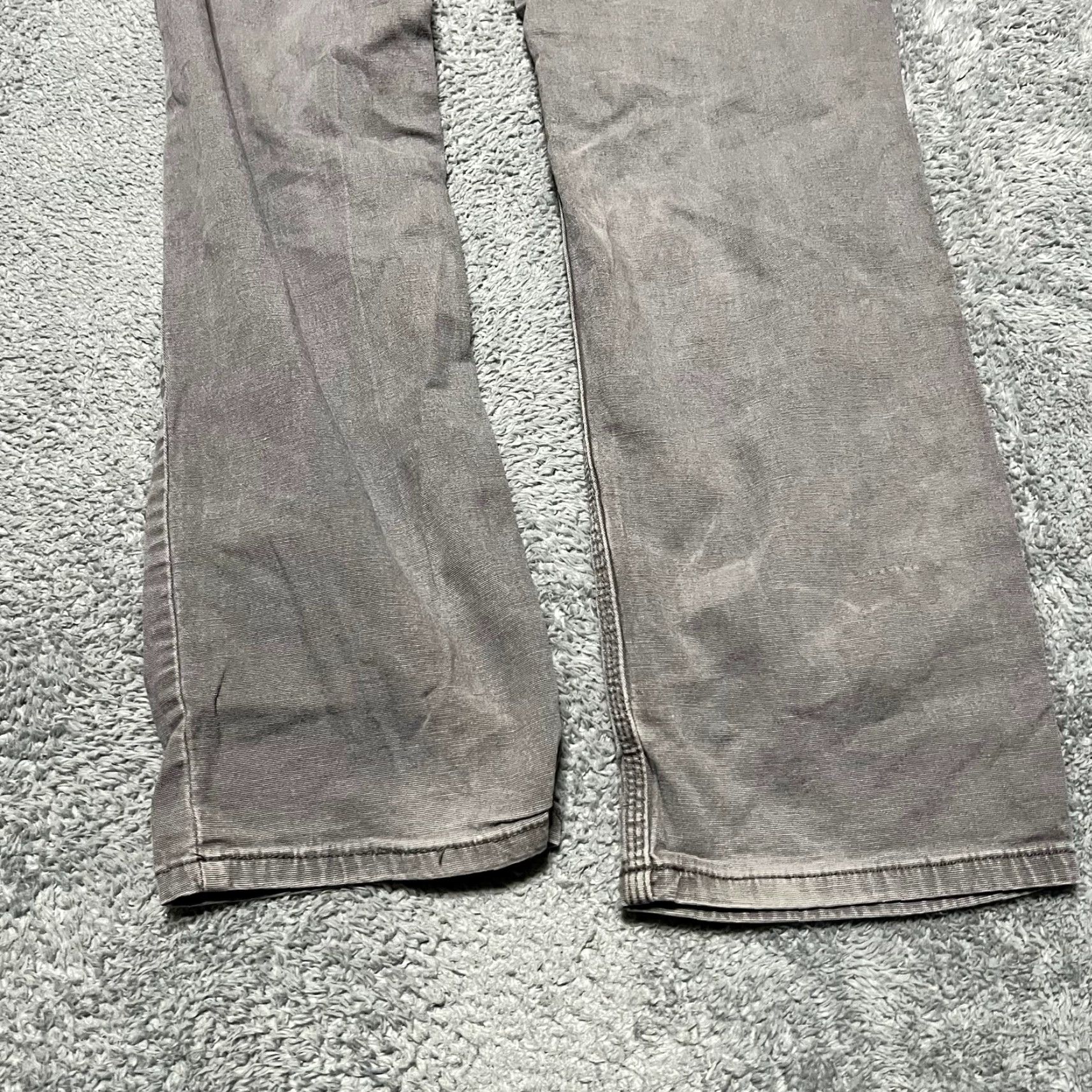Carhartt VINTAGE Carhartt Pants Mens 34 x34 Gray Relaxed Canvas Distressed Work Mens Regular Chino Gray 34x34 90s Size US 34 / EU 50 - 3 Thumbnail