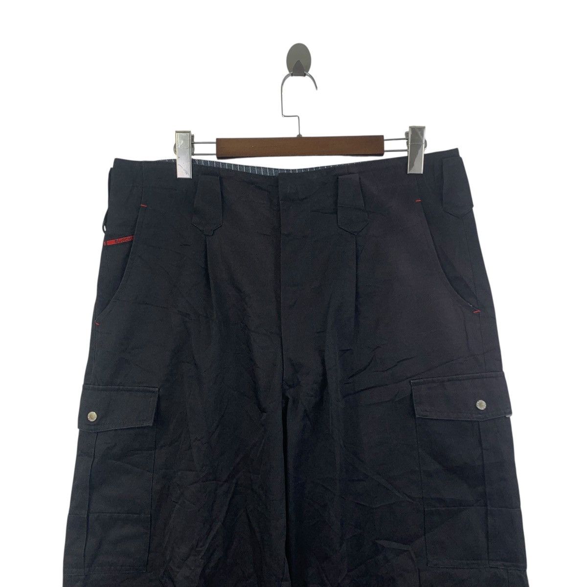 Vintage BLACK WOLF Baggy Cropped Short Pants