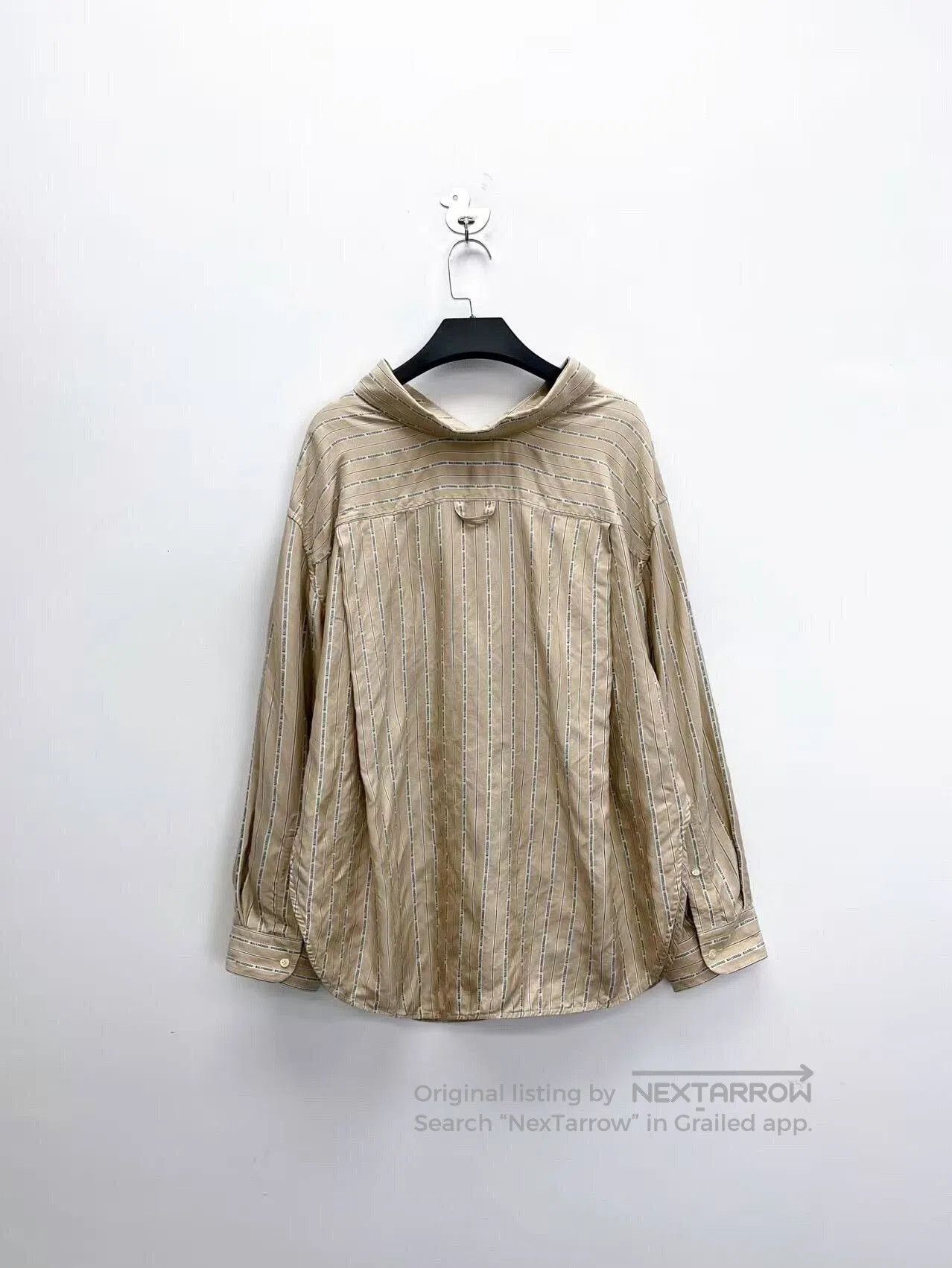Balenciaga Balenciaga Silk Striped Embroidered Shirt Jacket. Size US M / EU 48-50 / 2 - 2 Thumbnail