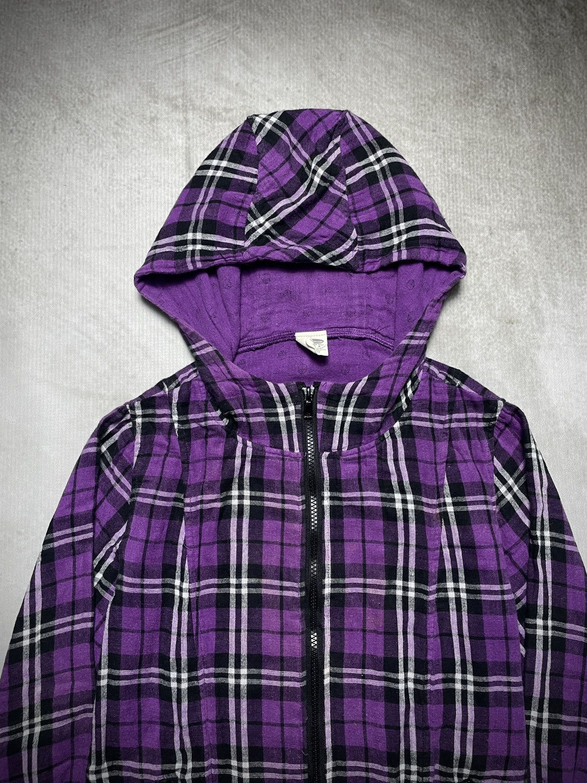 Japanese Brand 2000’s Artemis - LGB Style Plaid Hooded Jacket Size US XS / EU 42 / 0 - 3 Thumbnail