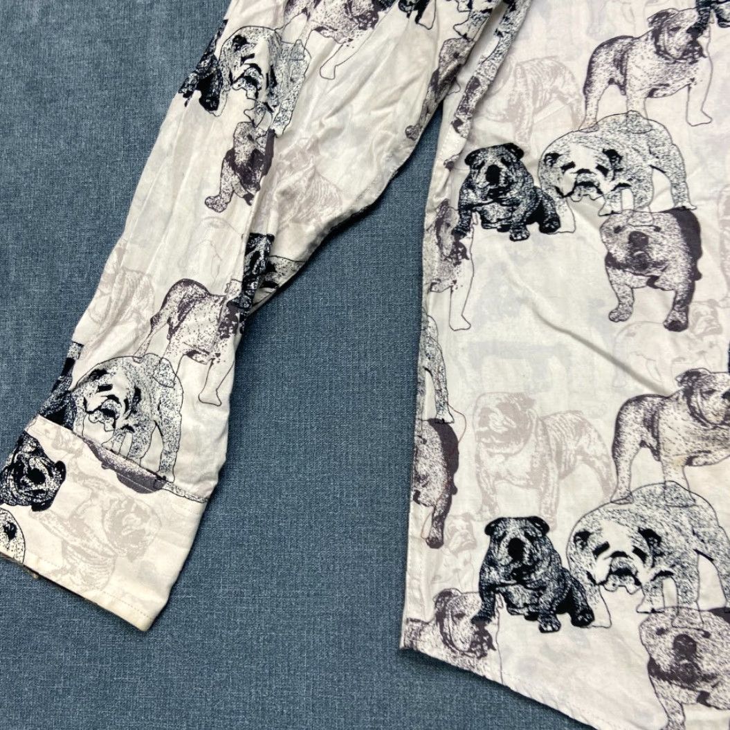 Gloverall Nick(it) Shirt Mens L Multicolor Cotton Bulldog Print Outdoor Button Up Shirt Size US L / EU 52-54 / 3 - 2 Thumbnail