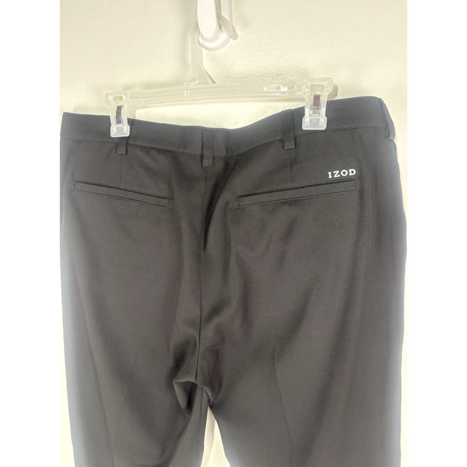 Izod Izod Golf Dress Pants Men Black 36 Waist 36x30 Straight Front Button Zip Pockets 100% Polyester Machine Washable Regular Size 36 Izod Golf Dress Pants Size US 36 / EU 52 - 5 Thumbnail