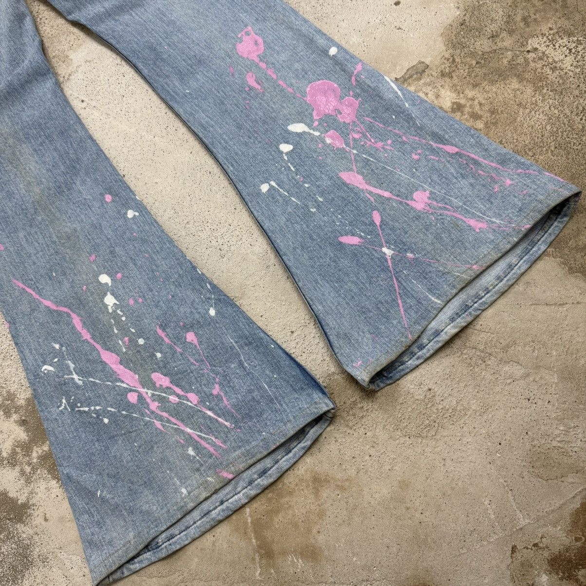 Levi's Vintage Y2K Levis W317 Flare Paints Designer Inspired Pants Size 30" / US 8 / IT 44 - 10 Thumbnail