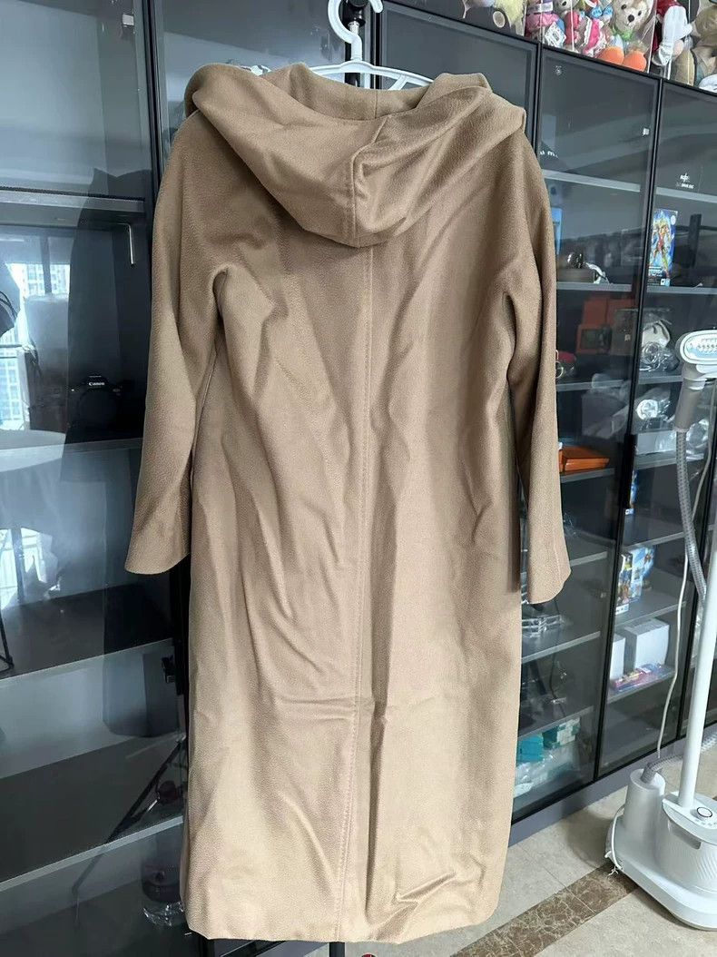 Max Mara Max Mara Solid hooded lace-up long-sleeved coat Size M / US 6-8 / IT 42-44 - 2 Thumbnail