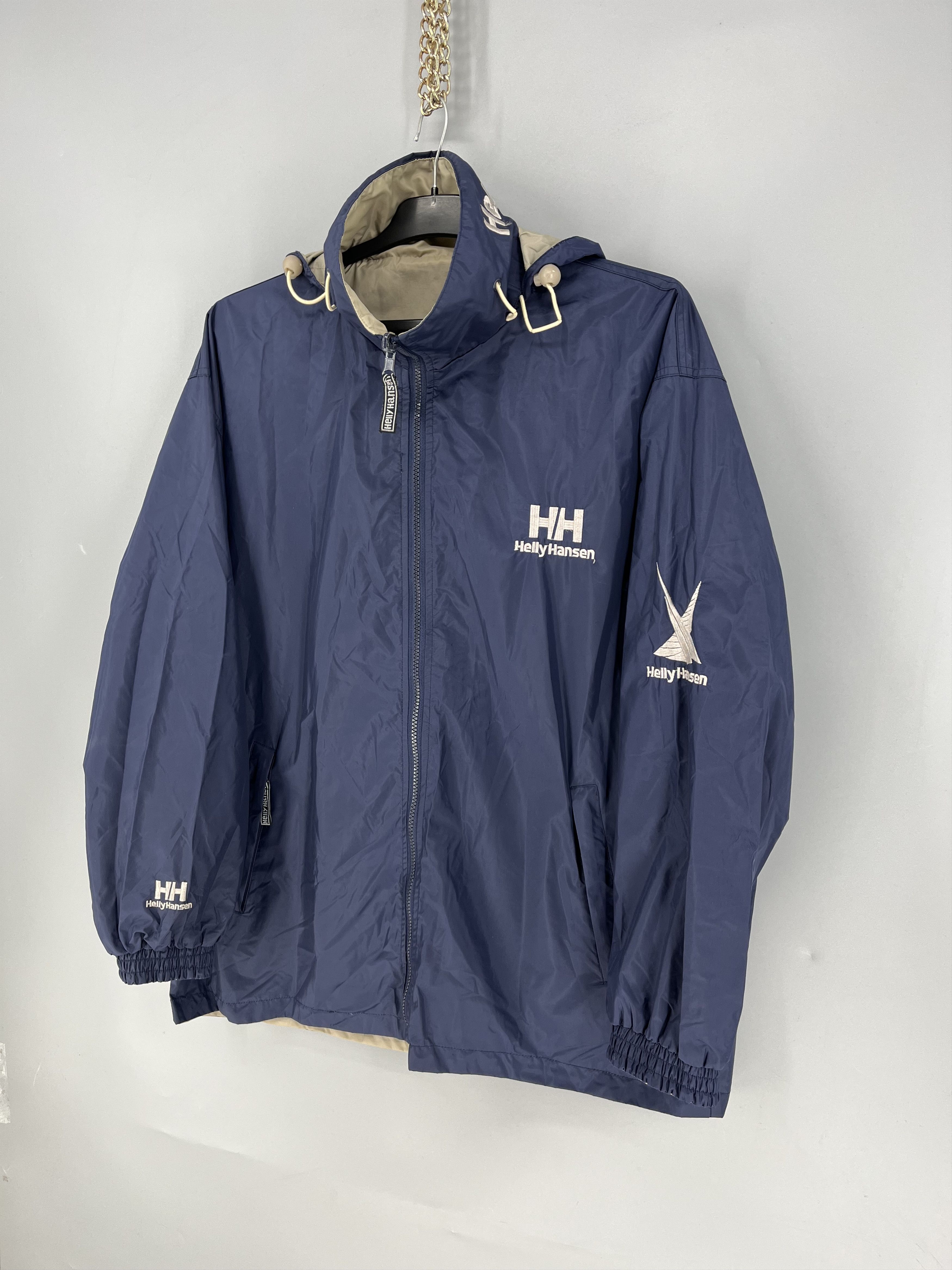 Helly Hansen Vintage Helly Hansen Reversible Hooded Windbreaker Jacket L Size US L / EU 52-54 / 3 - 12 Thumbnail