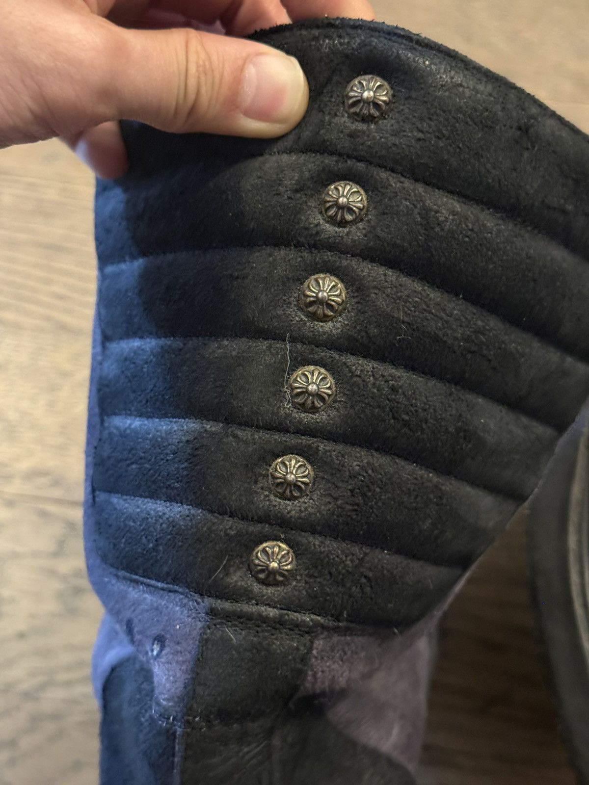 Chrome Hearts × Rick Owens Rick Owens CHROME HEARTS AW11 MOUTON SHEARLING MOHAWK BOOTS Size US 8 / EU 41 - 9 Thumbnail