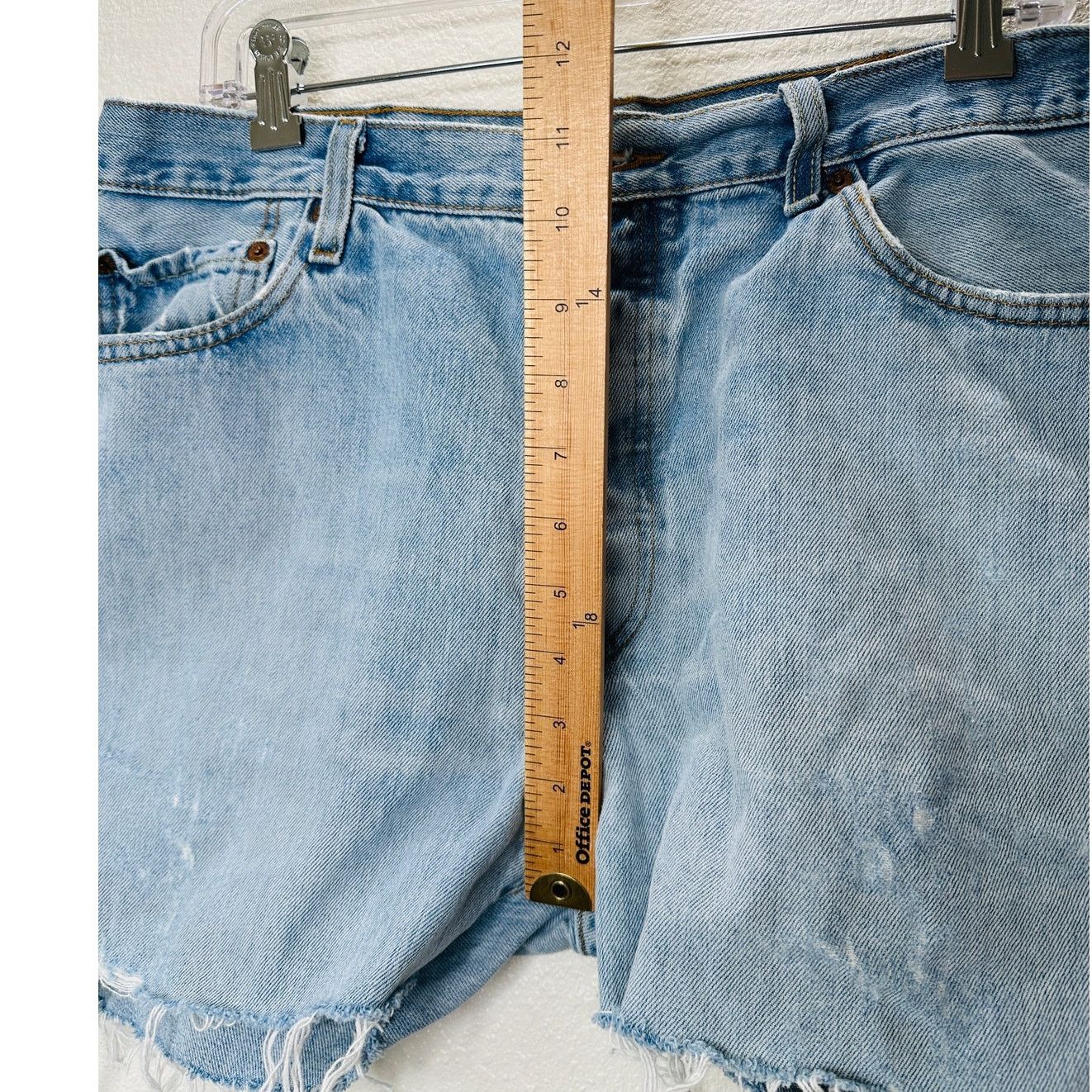 Levi's Levis 501 Light Blue Wash Button Fly Refurbished Shorts 36 Size 36" / US 14 / IT 50 - 12 Thumbnail