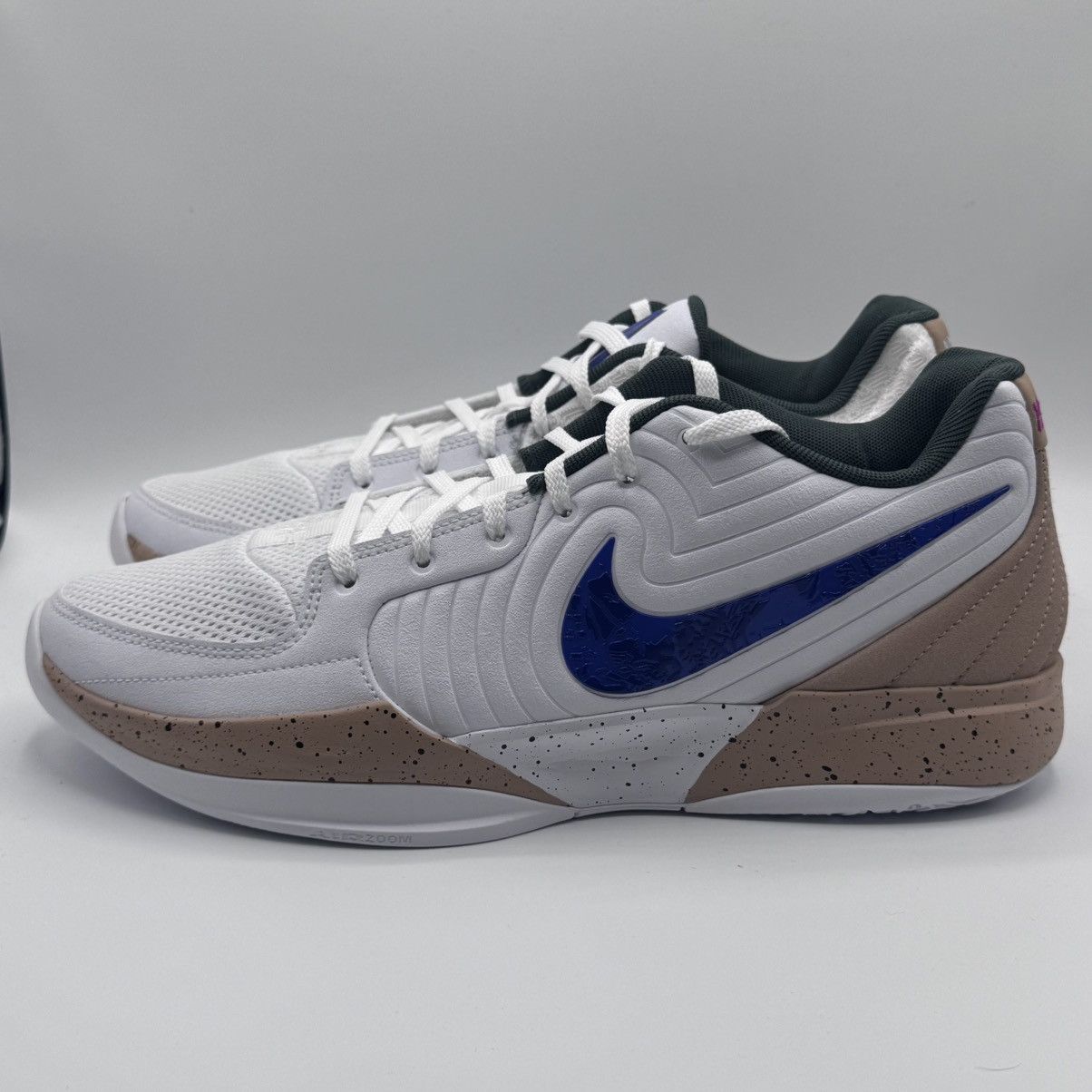 Nike Ja 2 Men's Size 12 White/Astronomy Blue-Hemp FD7328-101 Size US 12 / EU 45 - 3 Thumbnail