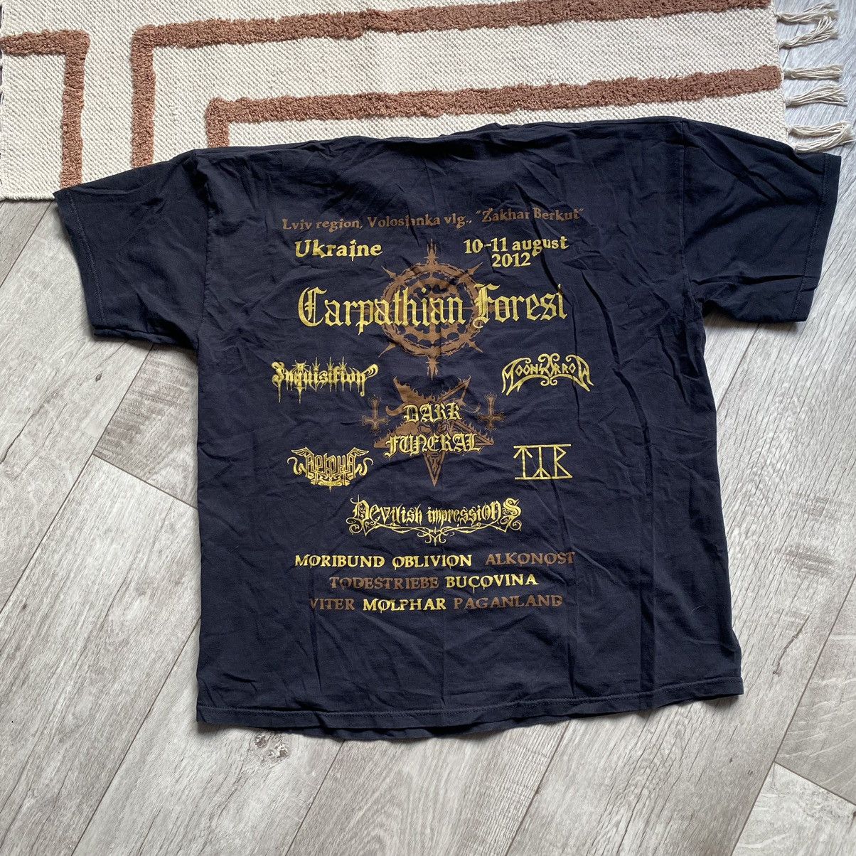 Band Tees DARK FUNERAL CARPATHIAN ALLIANCE METAL FEST 2012 T SHIRT Size US XL / EU 56 / 4 - 1 Thumbnail