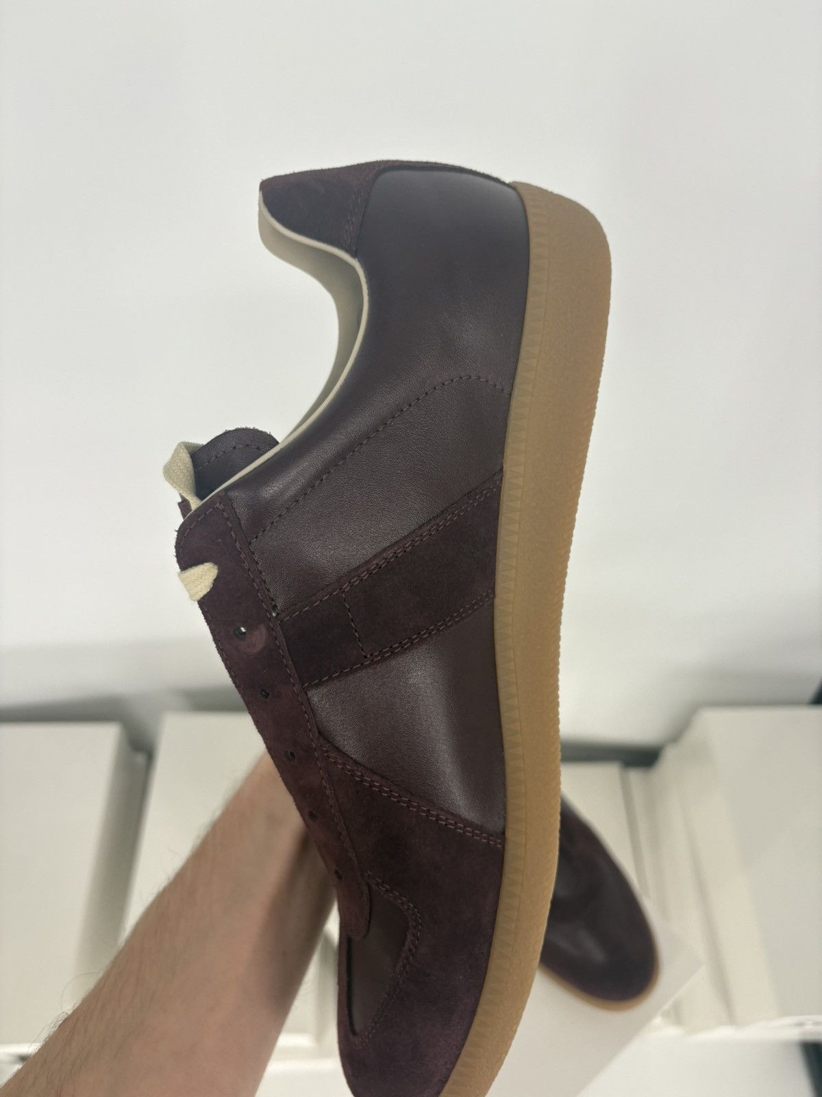 Maison Margiela Maison Margiela Replica GAT Sneaker Deep Red Size US 11.5 / EU 44-45 - 4 Thumbnail