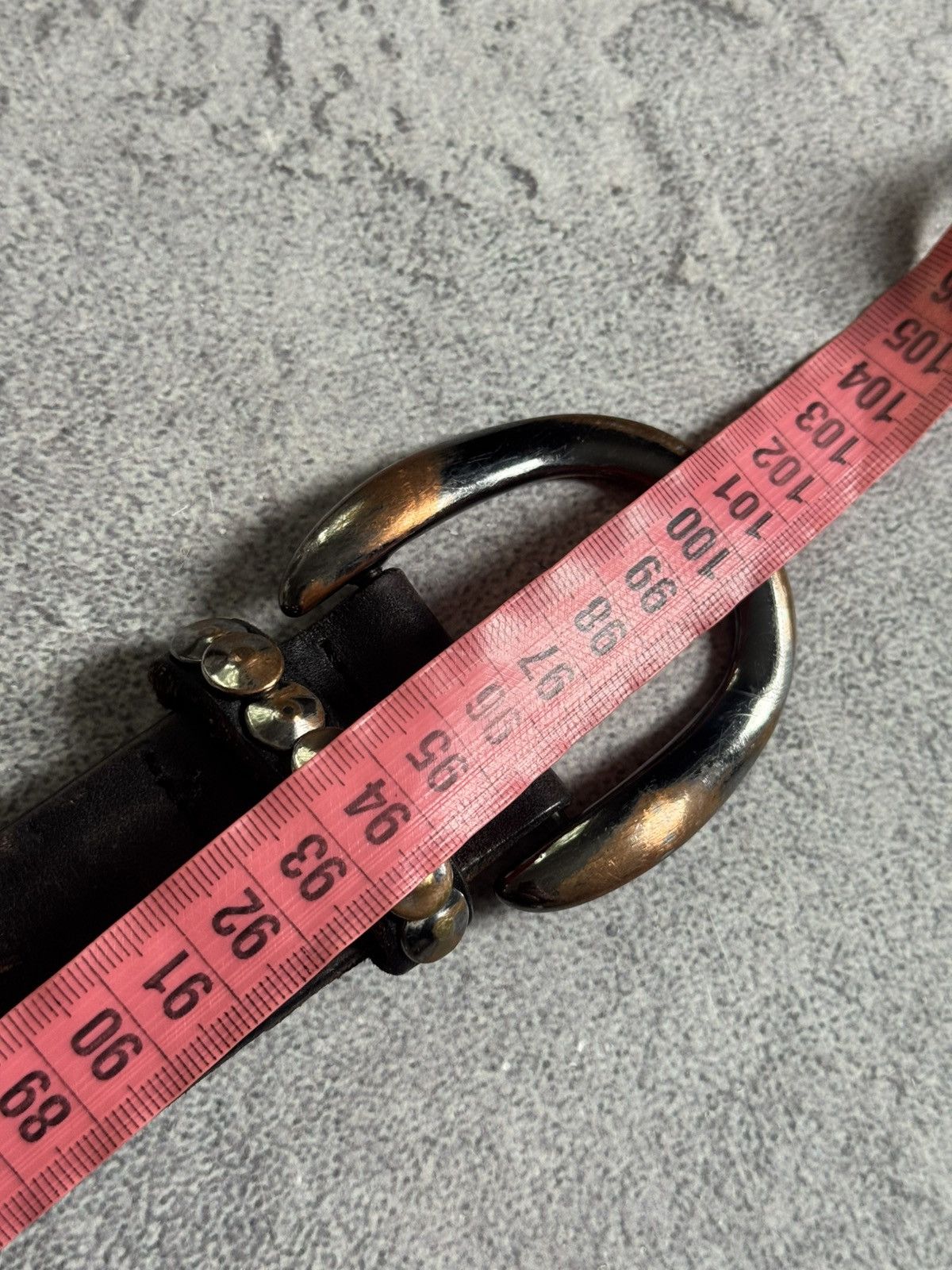 If Six Was Nine Retro leather metal rhinestones belt Y2K L.G.B. 90s opium Size ONE SIZE - 12 Thumbnail
