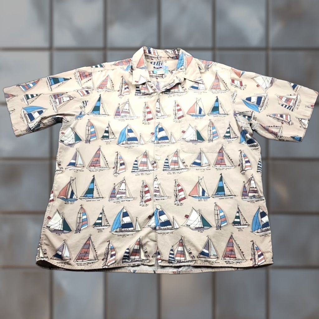 Reyn Spooner VINTAGE Reyn Spooner Shirt Men's L Large Hawaiian Traditionals Sailboats All Over Print Size US L / EU 52-54 / 3 - 1 Thumbnail
