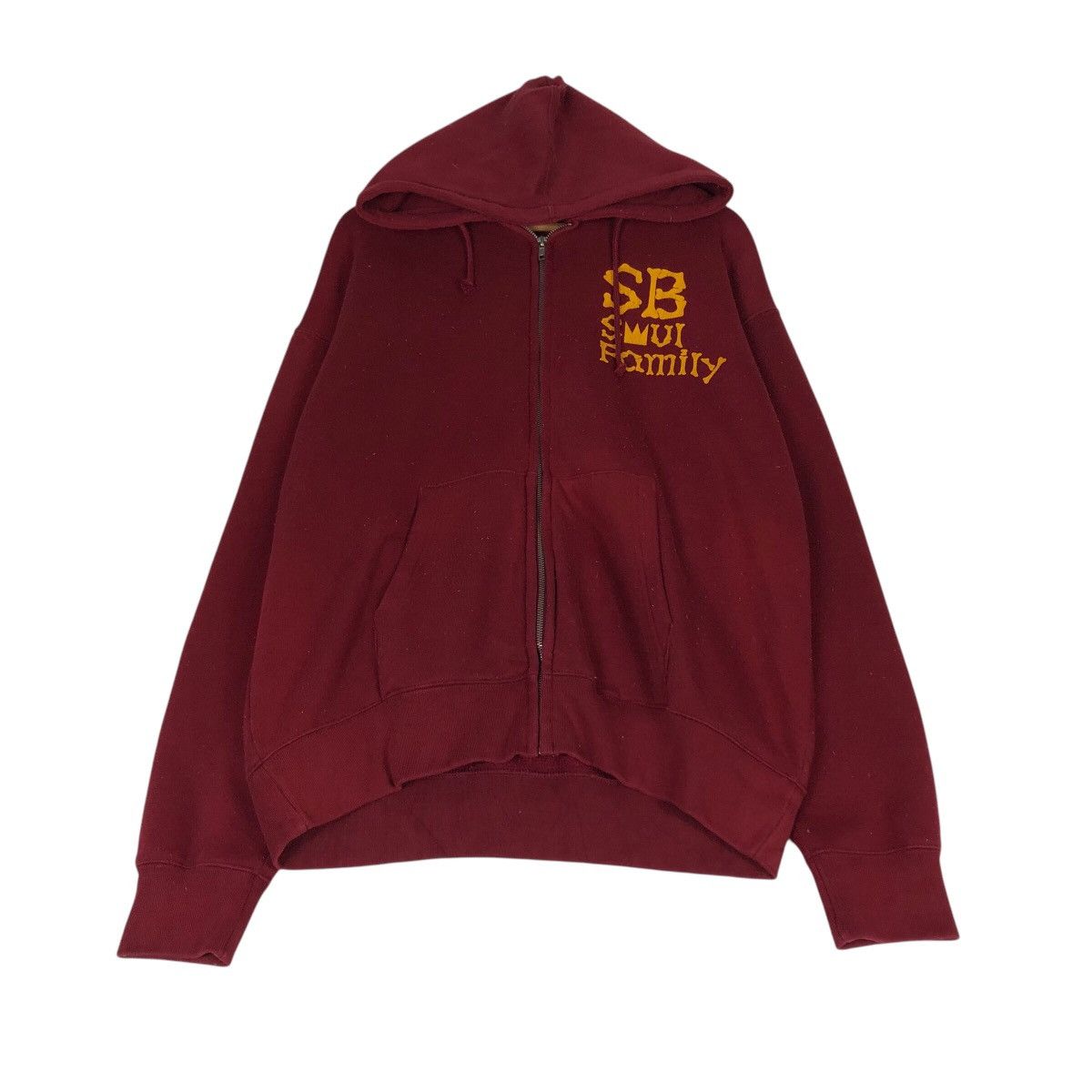 Japanese Brand Vintage Peace Skull Crown Hoodie Maroon Street Punk Graphic Size US L / EU 52-54 / 3 - 3 Thumbnail