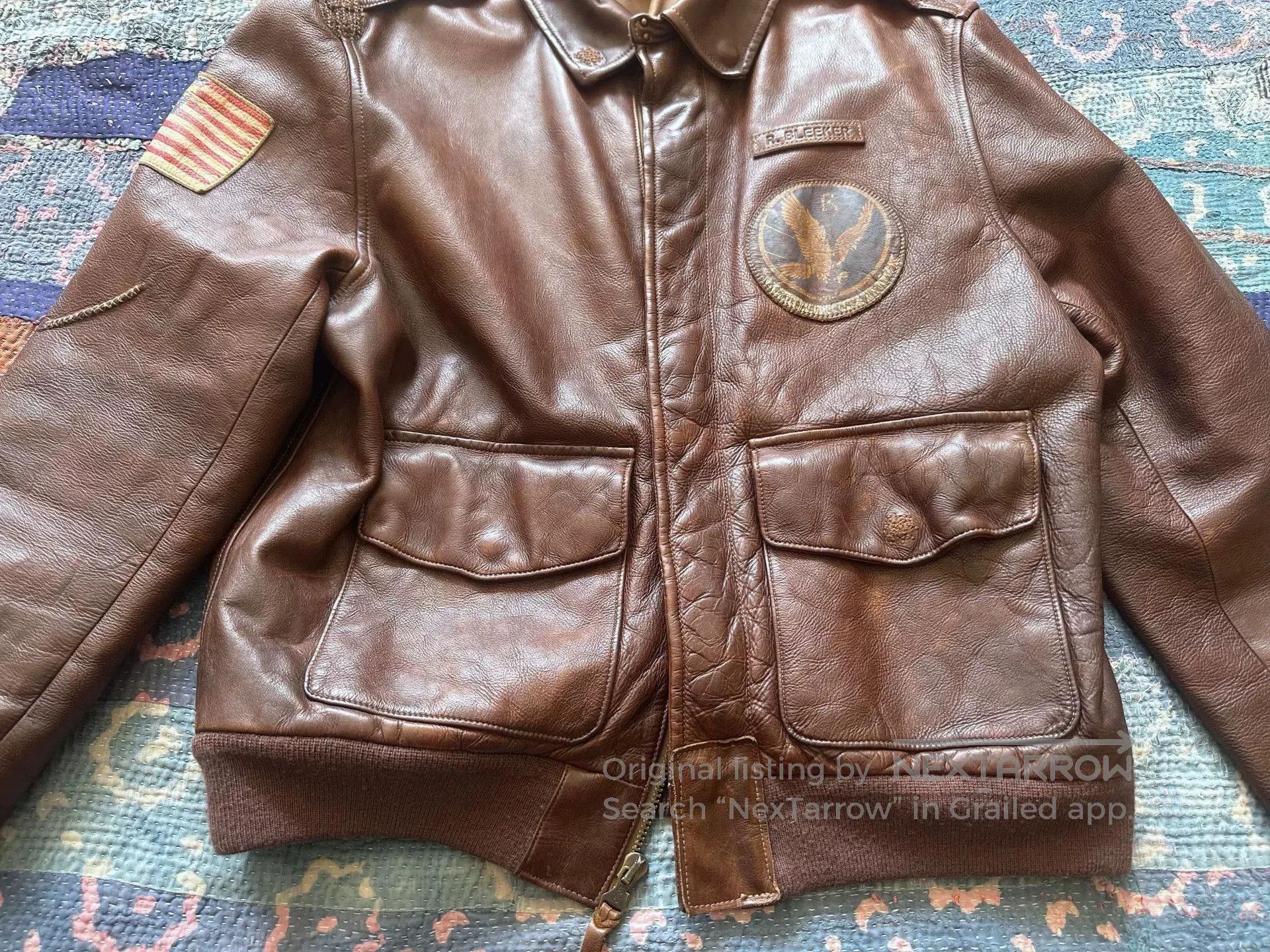 Polo Ralph Lauren Polo Ralph Lauren A2 Leather Jacket. Size US L / EU 52-54 / 3 - 4 Thumbnail