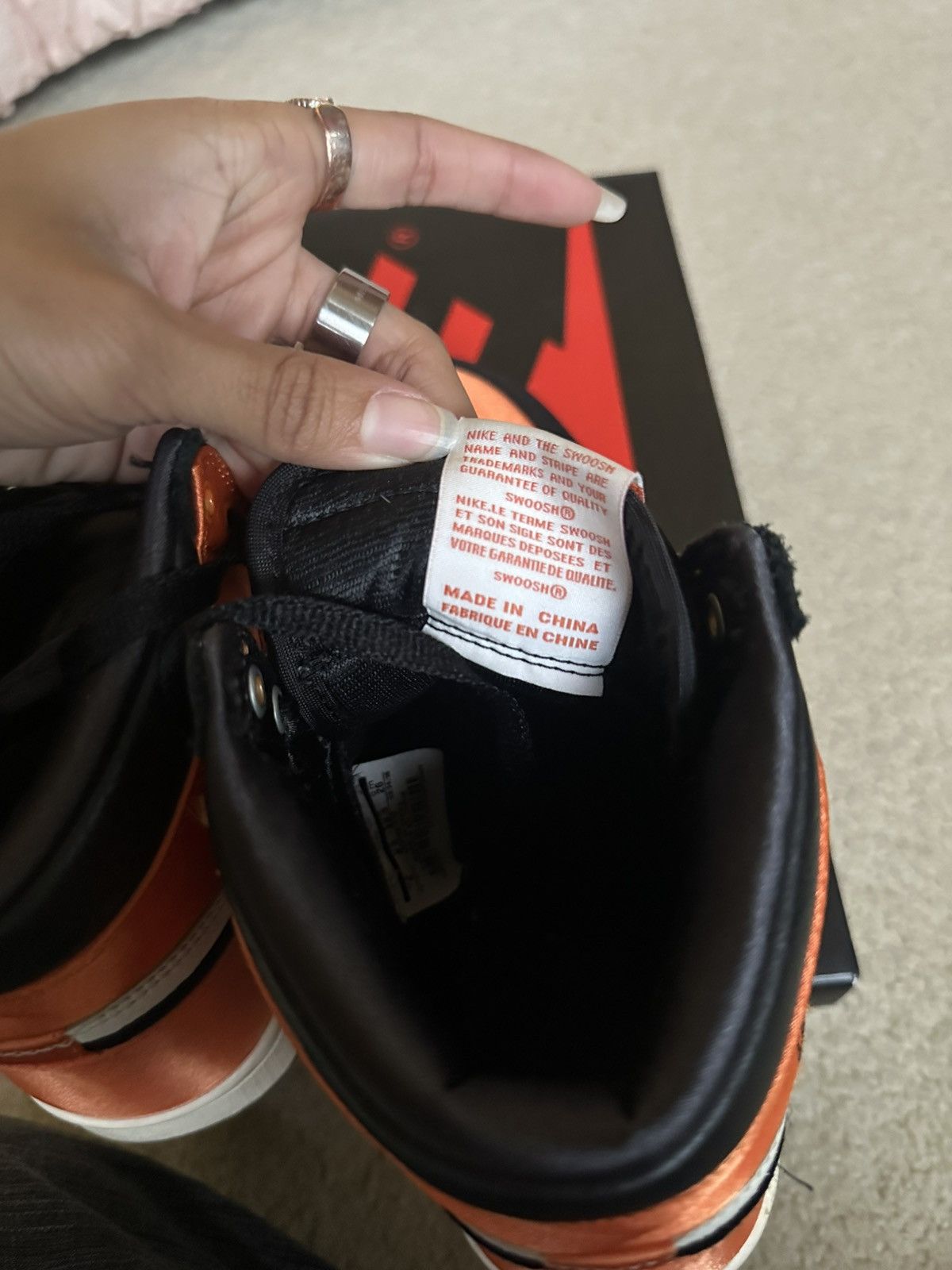 Jordan Brand Satin Shattered backboard jordan 1s Size US 8.5 / EU 41-42 - 6 Thumbnail