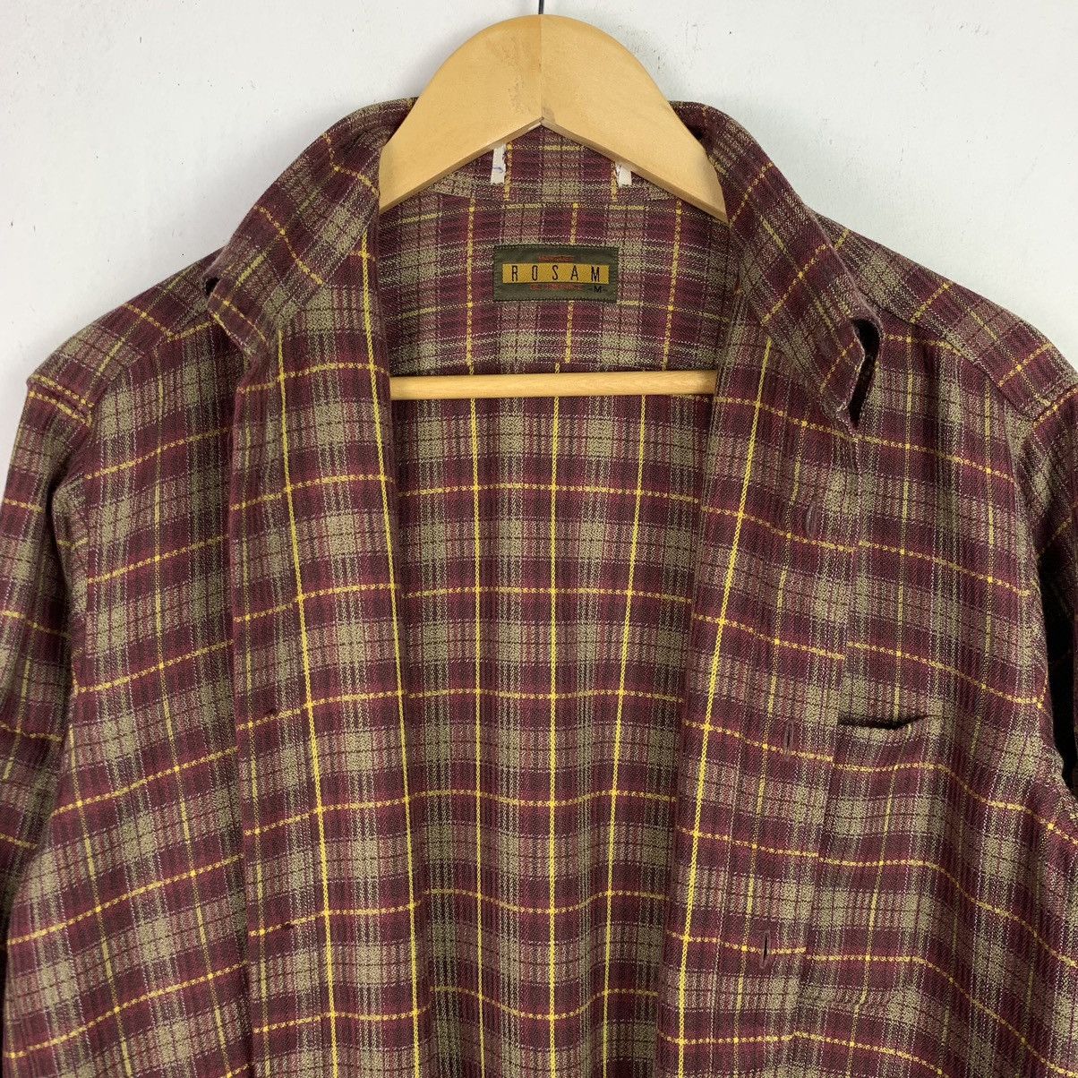 Flannel × Vintage Vintage Flannel Striped Single Pocket Shirt Size US M / EU 48-50 / 2 - 13 Thumbnail