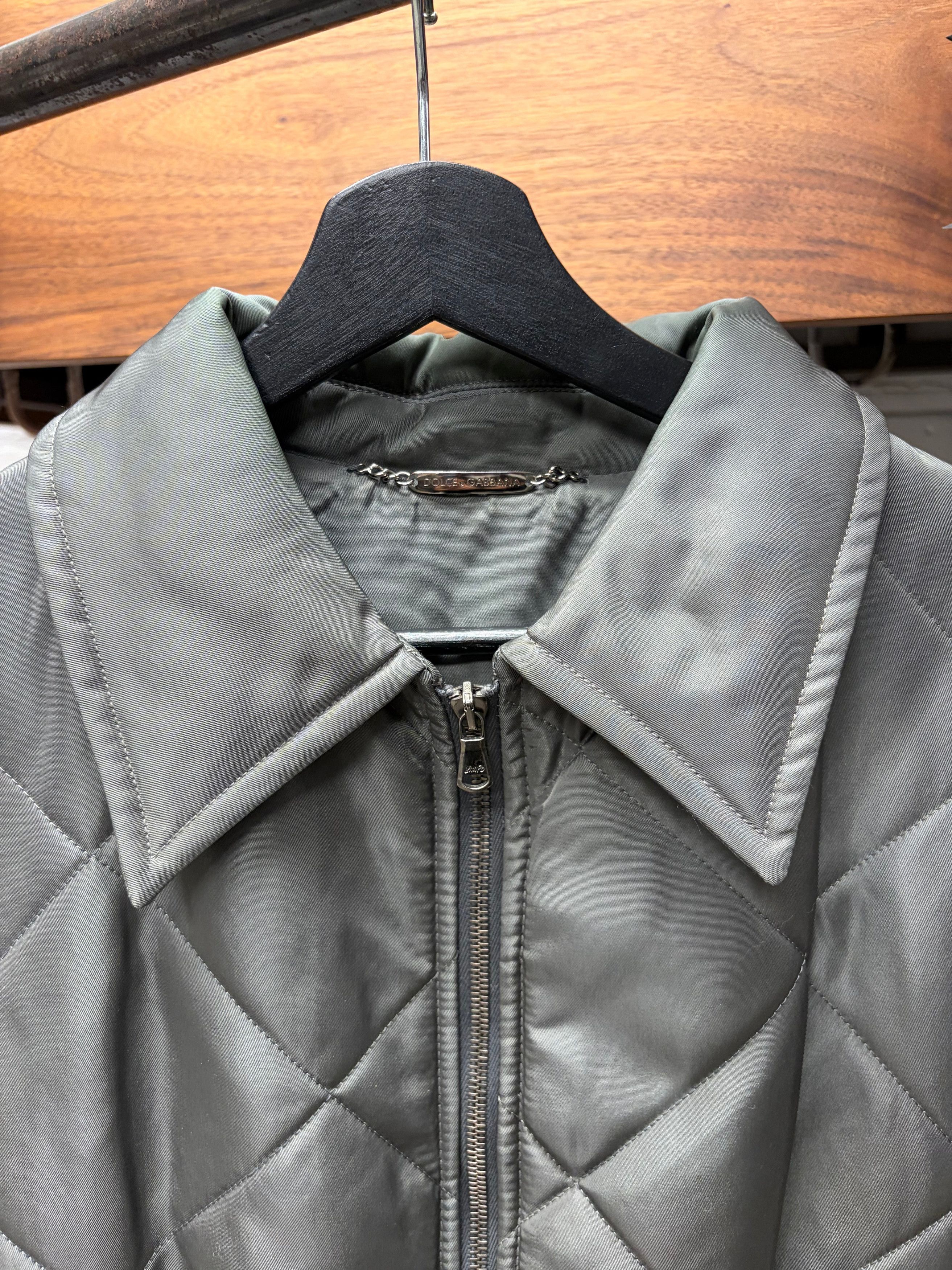 Dolce & Gabbana 2000s Dolce & Gabbana Military Inspired Quilted Zip-Up Jacket Size US M / EU 48-50 / 2 - 3 Thumbnail