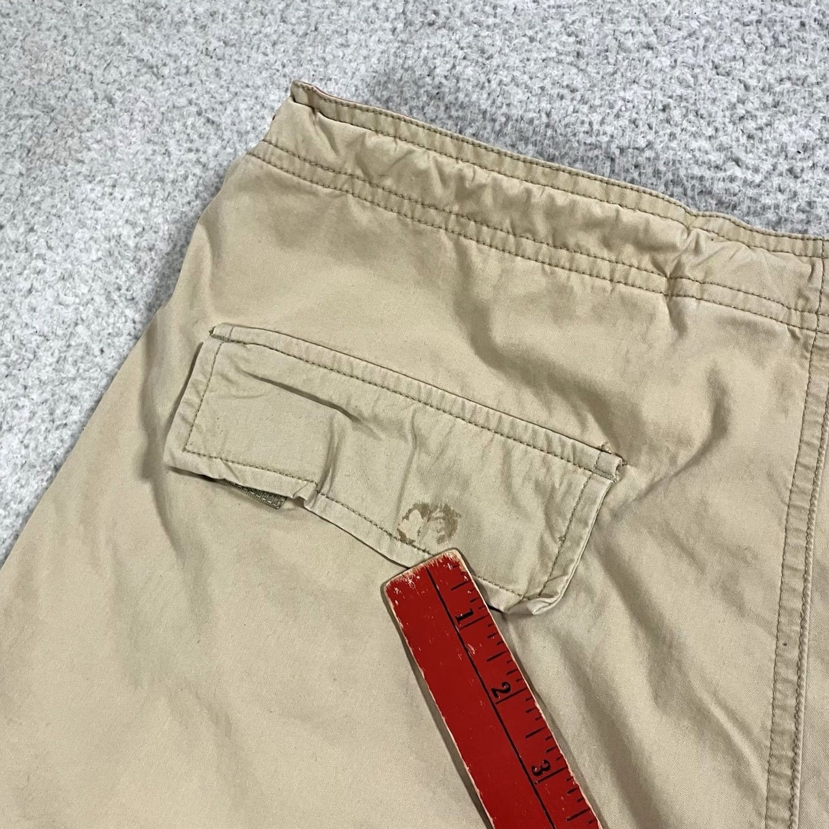 American Eagle Outfitters VINTAGE American Eagle Cargo Pants Men 34x34 Beige Paratrooper Y2K Baggy Utility Cargo Size US 34 / EU 50 - 3 Thumbnail