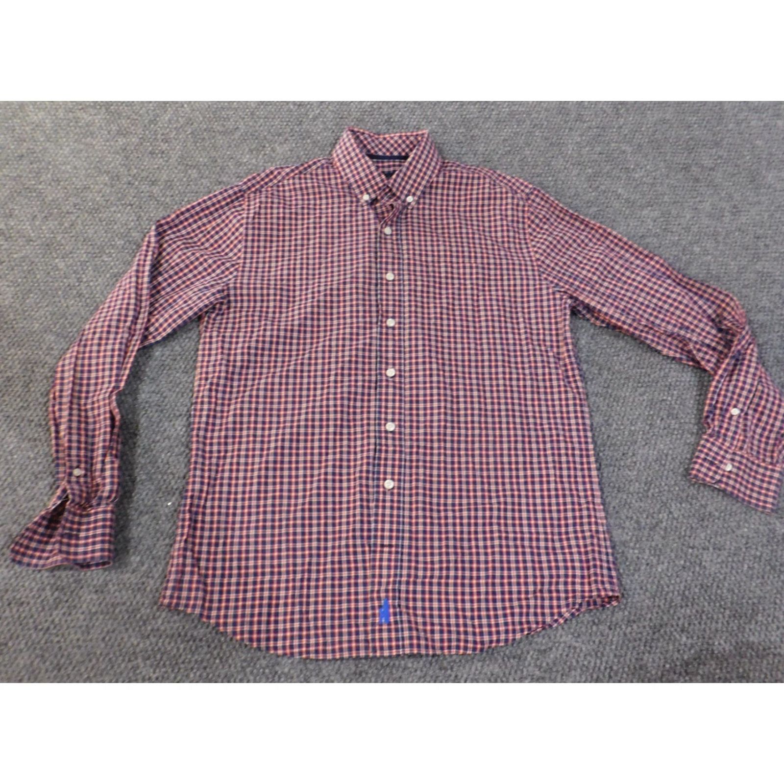 johnnie-O johnnie-O Shirt Medium Red Button Up Mens Logo Cali Casual Surf Plaid Size US M / EU 48-50 / 2 - 2 Thumbnail