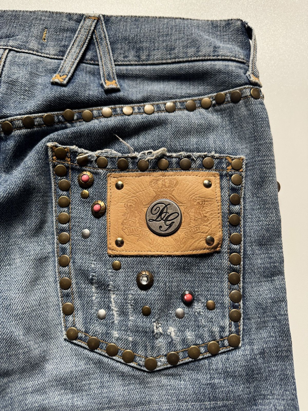 Dolce & Gabbana Rare Dolce Gabbana Studded Rhinestones Jeans Size US 30 / EU 46 - 6 Thumbnail