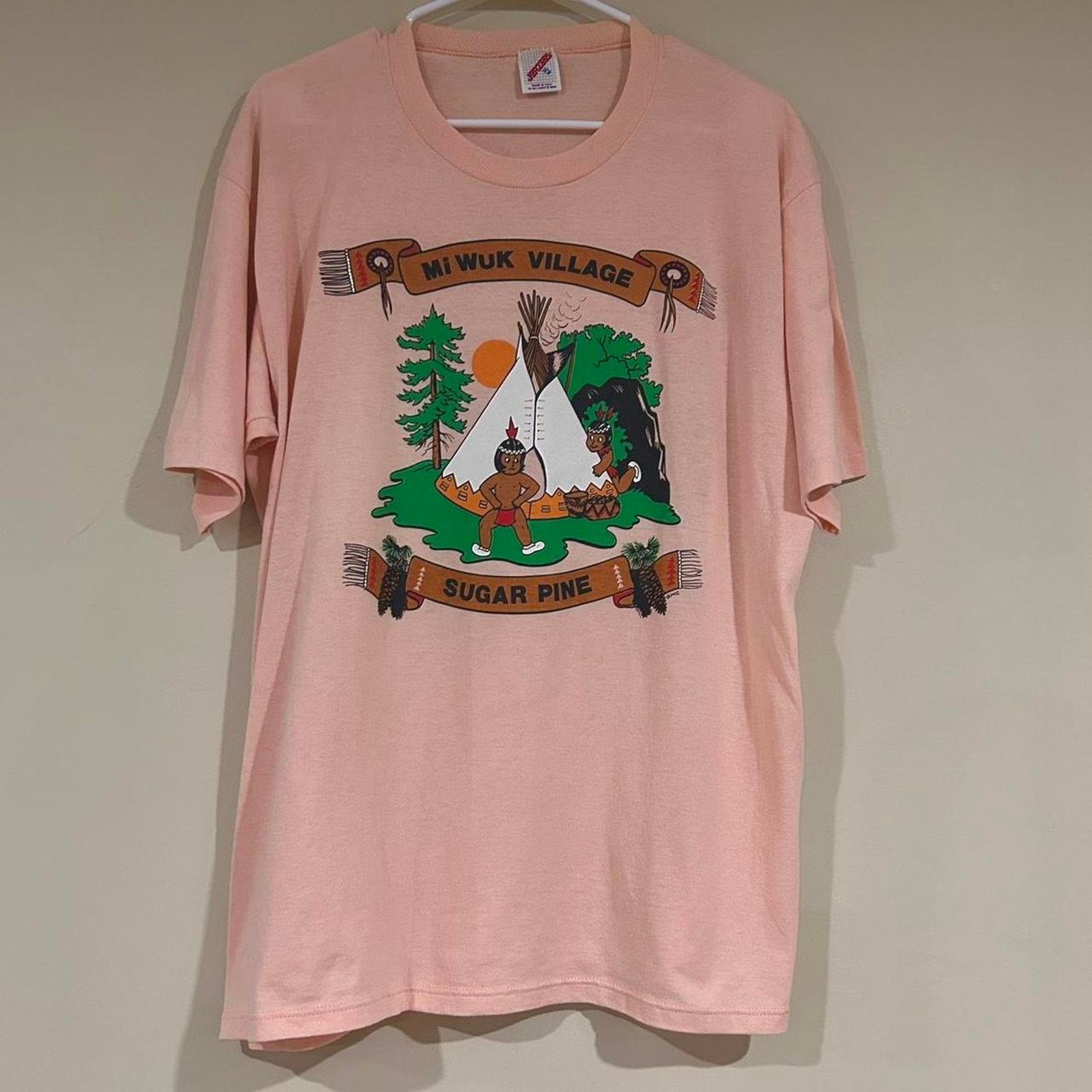 Jerzees Vintage Native American Village Shirt Size US XL / EU 56 / 4 - 1 Thumbnail