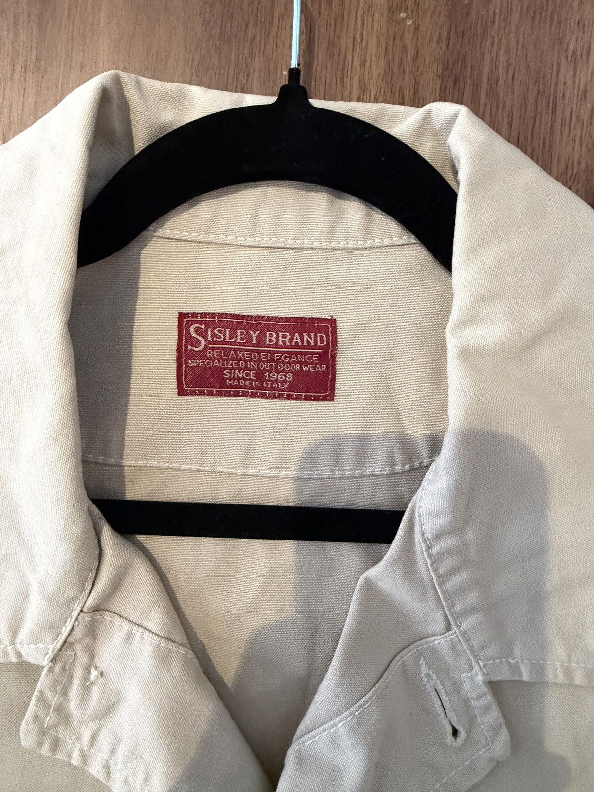 Sisley Vintage Sisley Brand Beige Utility Jacket Size US L / EU 52-54 / 3 - 4 Thumbnail