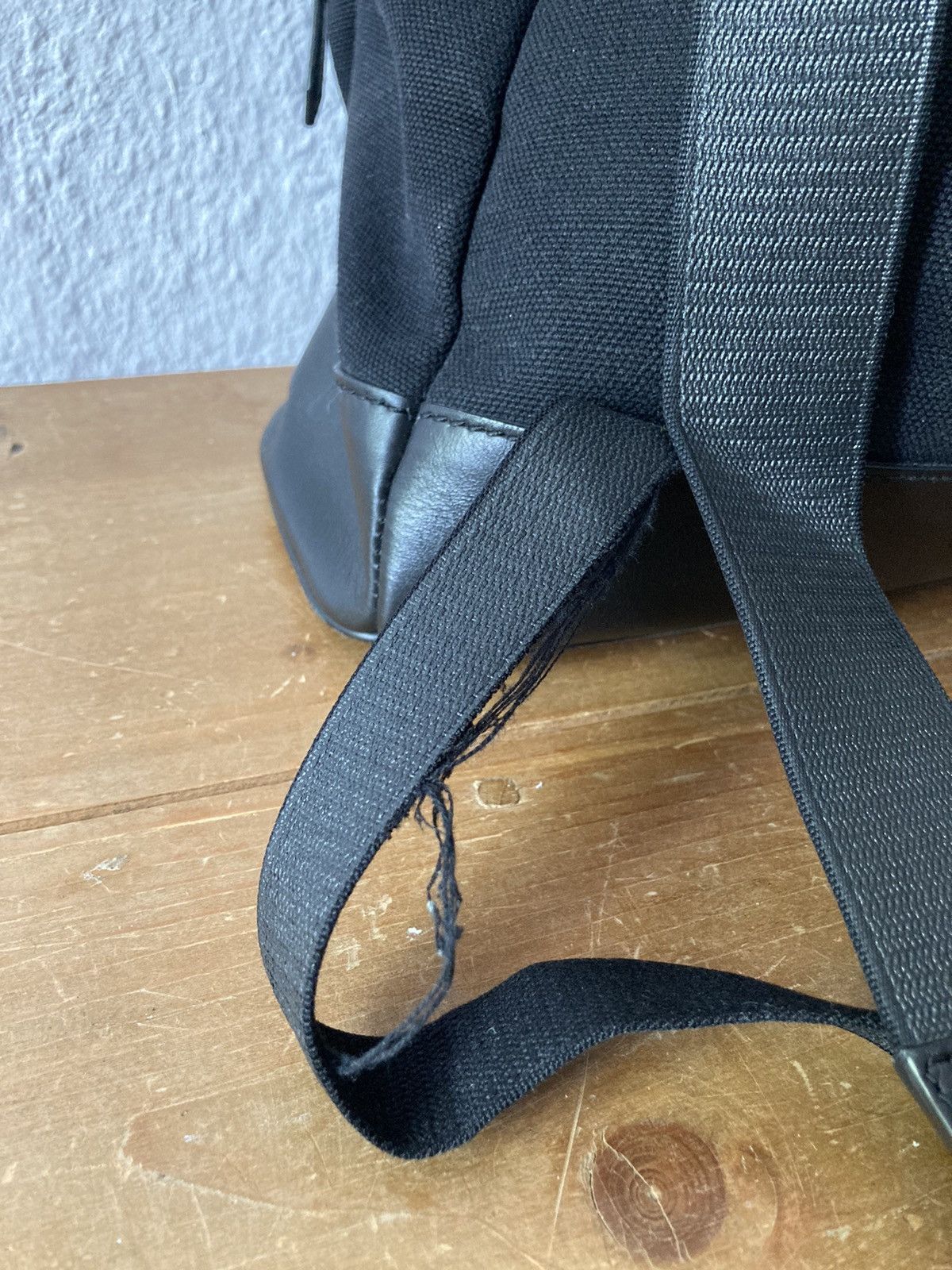 Balenciaga Balenciaga Leather Appliquéd Canvas Backpack Size ONE SIZE - 11 Thumbnail