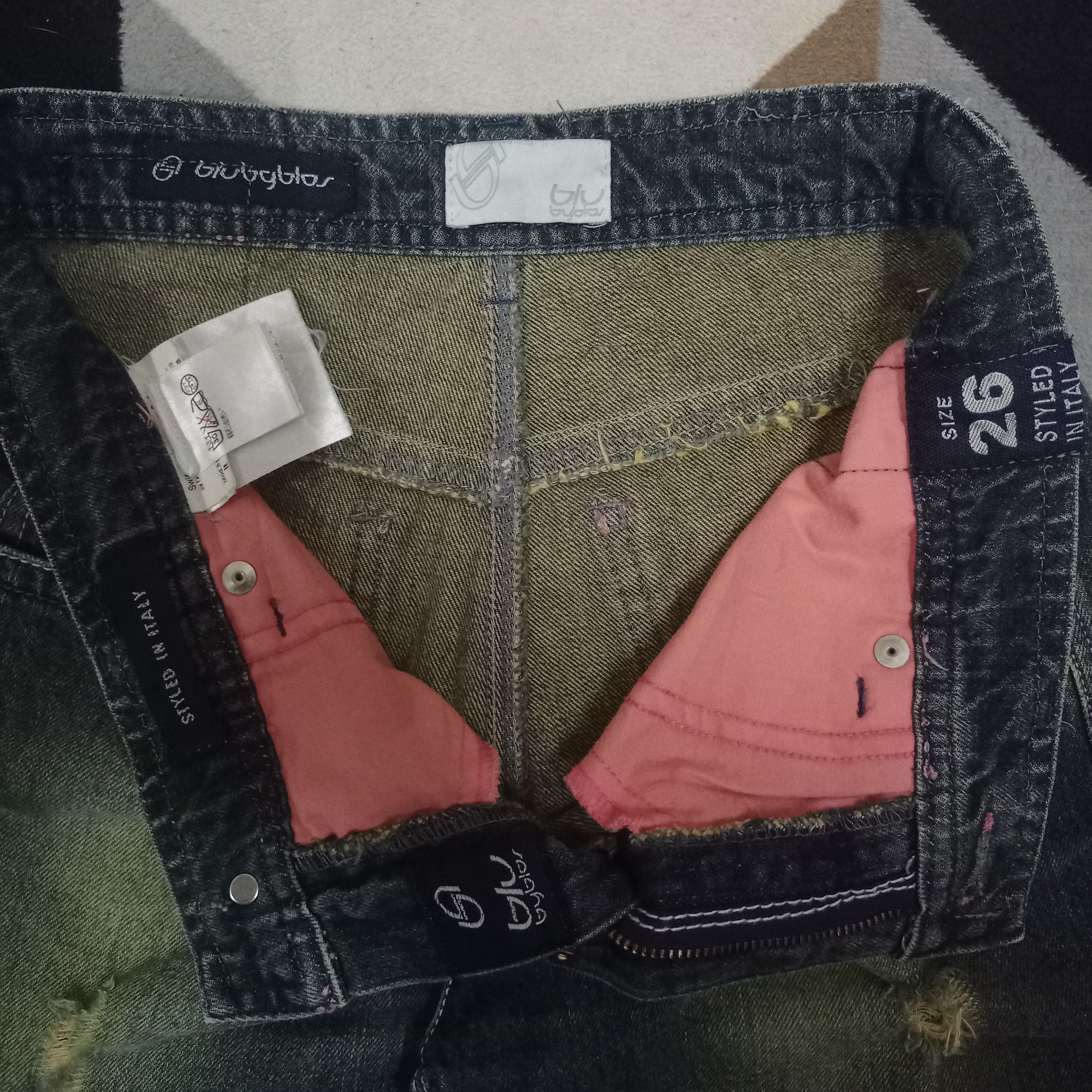 Byblos Vintage Blu Byblos Sick Mud Wash Bootcut Style Jeans Size 28" / US 6 / IT 42 - 8 Thumbnail