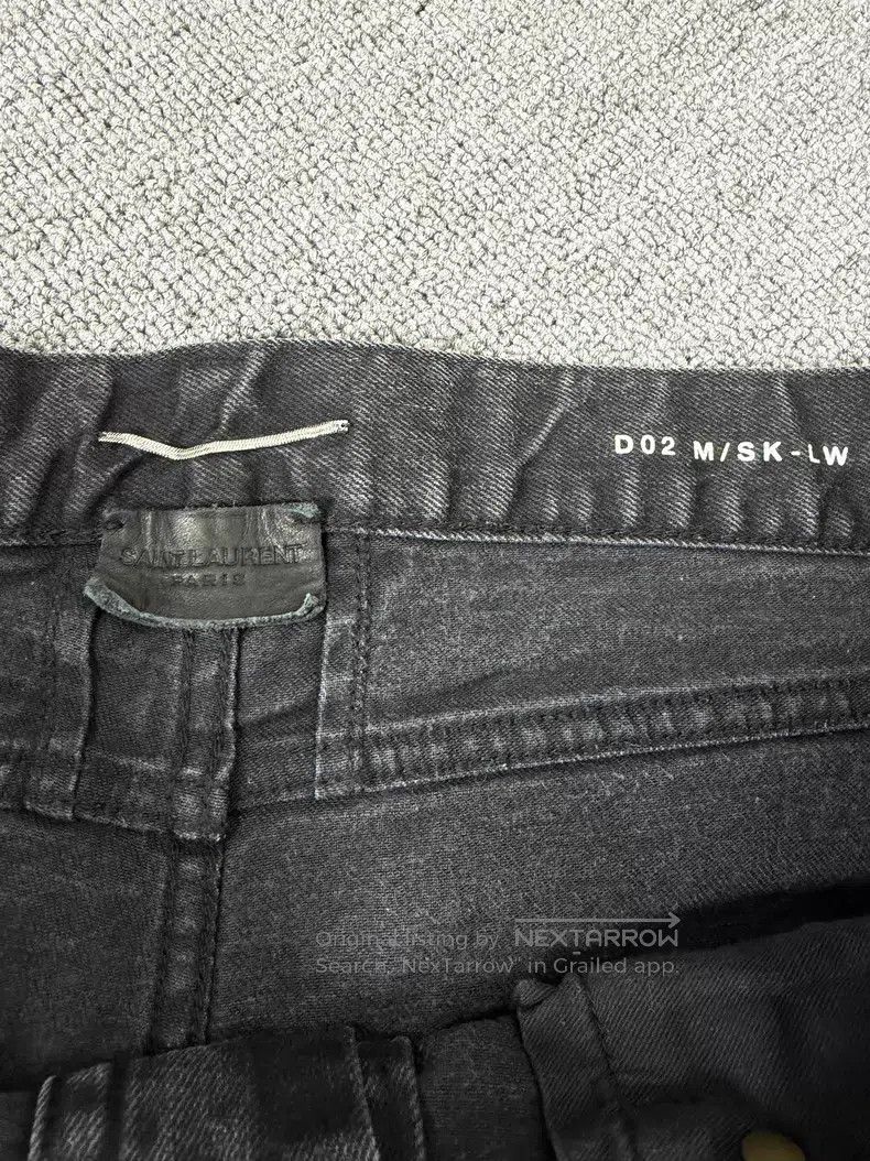 Saint Laurent Paris Saint Laurent Paris Black Washed Denim Pants i Size US 33 - 5 Thumbnail