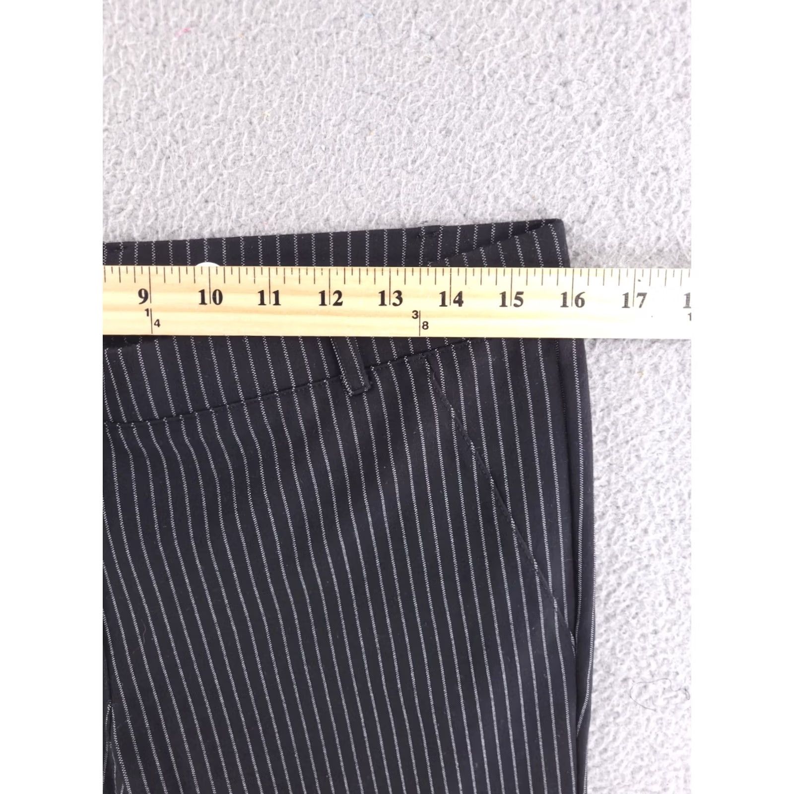 Vintage Betabrand Pants Womens Large Black White Pinstripe Straight Yoga Dress Pants Dress Pants Size 36" / US 14 / IT 50 - 7 Thumbnail