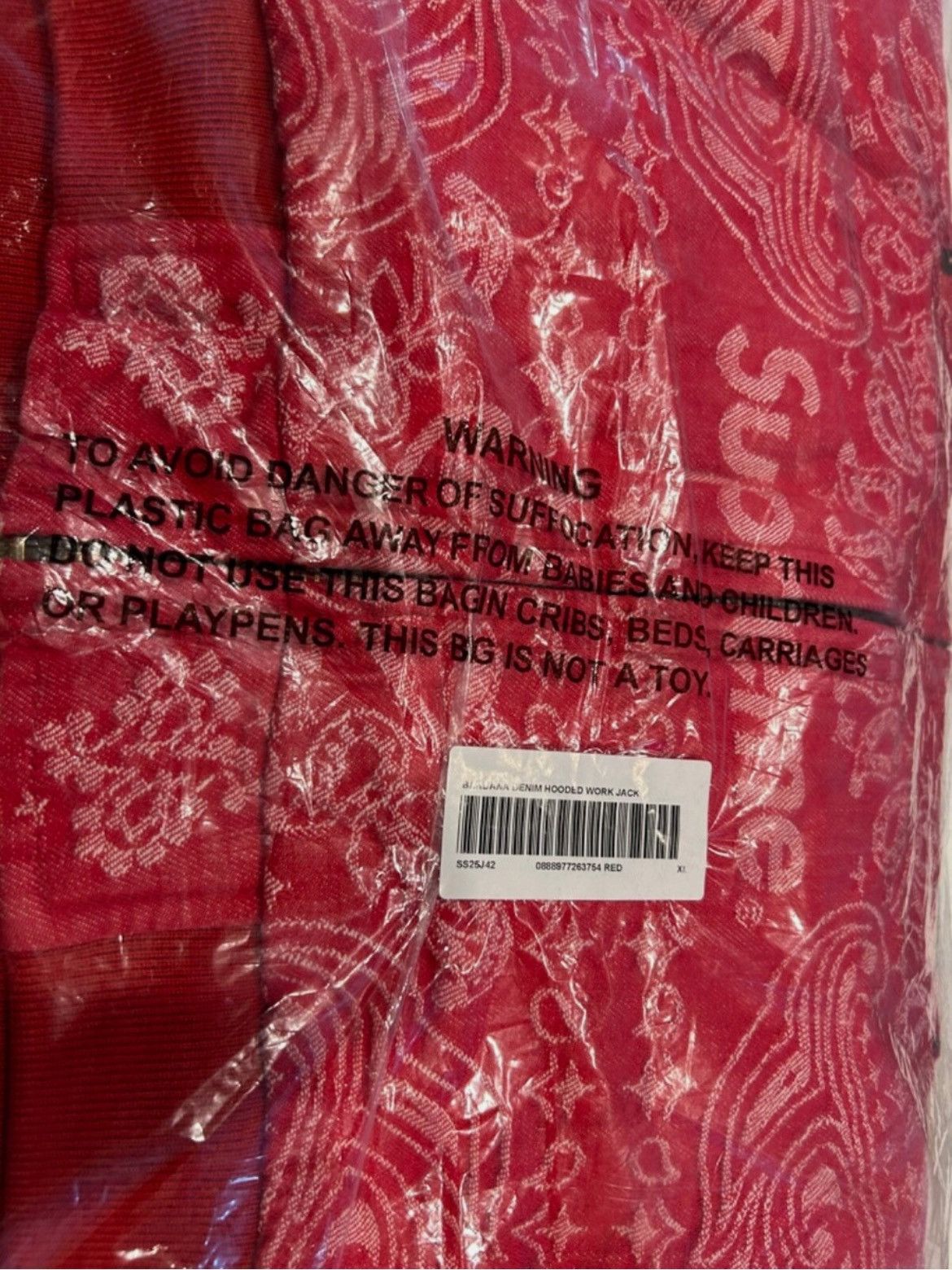 Supreme XL Supreme Bandana Jacquard Denim Hooded Work Jacket Size US XL / EU 56 / 4 - 3 Thumbnail