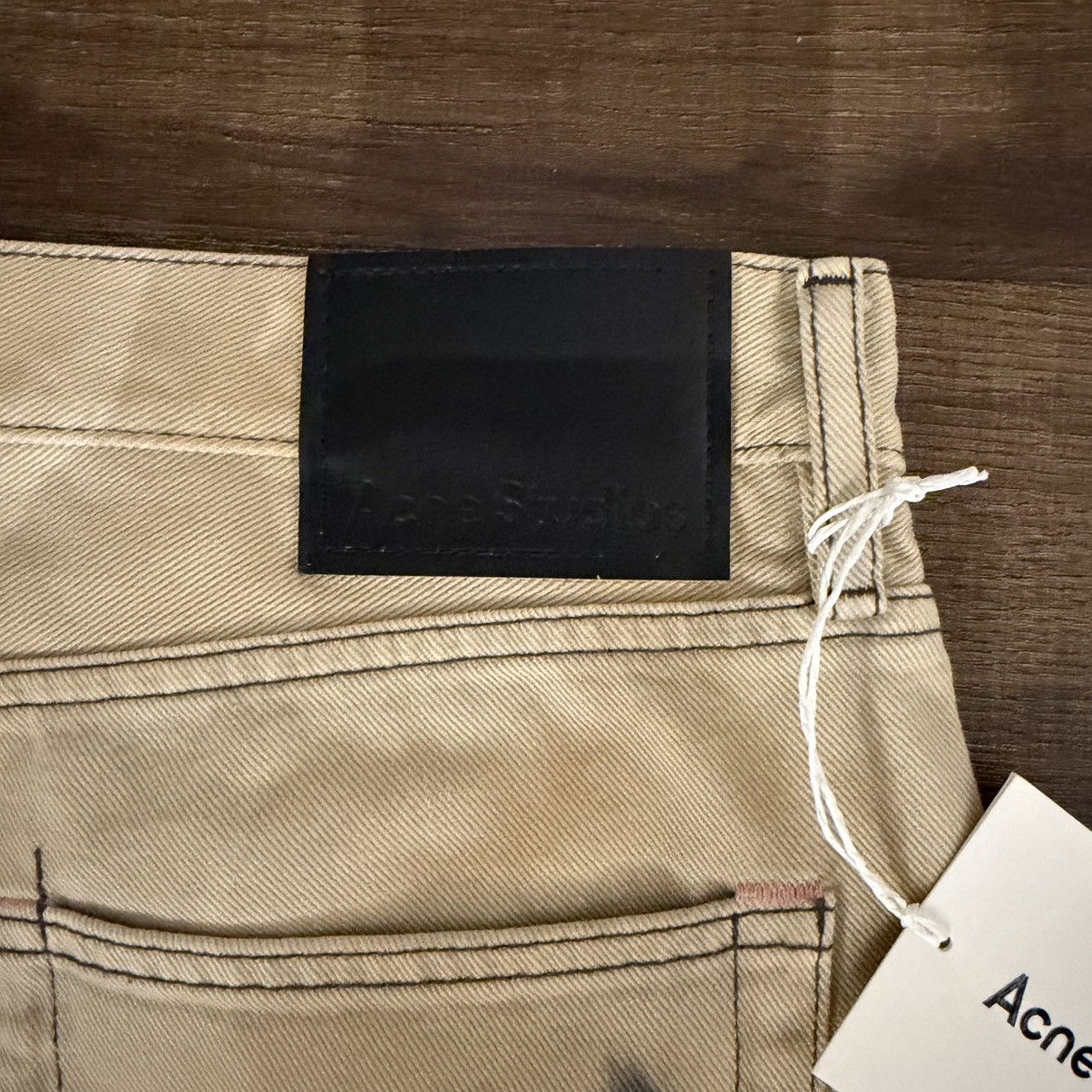 Acne Studios Acne Studios 1981M FN Smokey Jeans Beige/Black Size US 33 - 6 Thumbnail