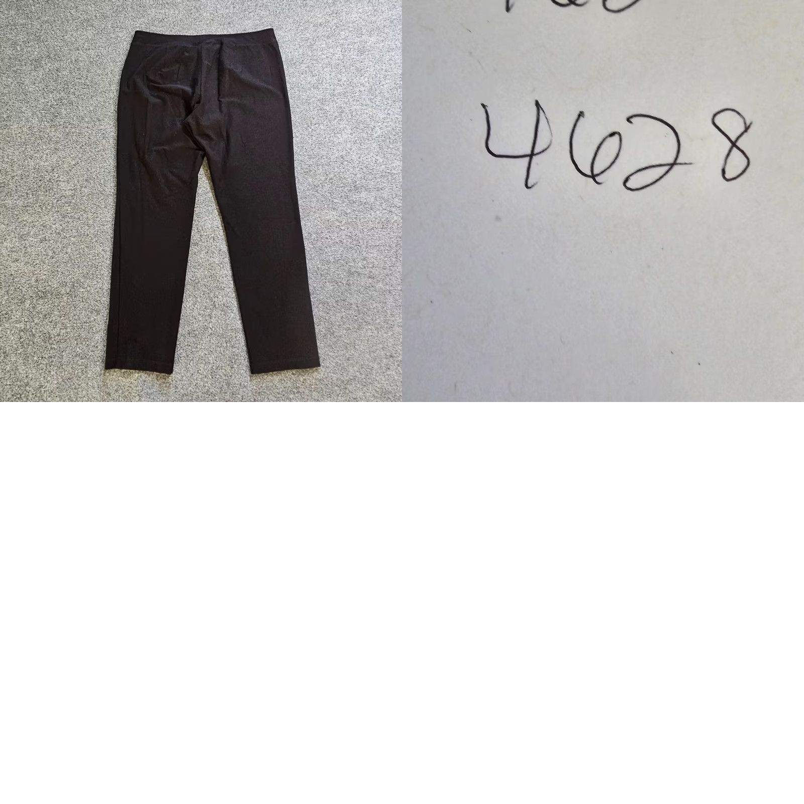 Eileen Fisher Eileen Fisher Pants Womens Medium Pull On Leggings Elastic Waist Mid Rise Casual Knit Black Ankle Length 27in Flat Front Tapered Size 32" / US 10 / IT 46 - 8 Thumbnail