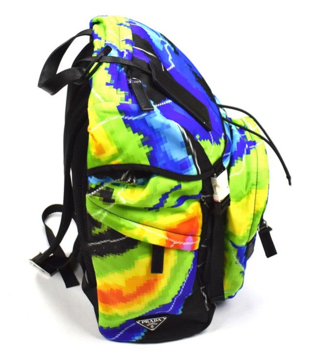 Prada Prada Radar Print Nylon Backpack Size ONE SIZE - 6 Thumbnail