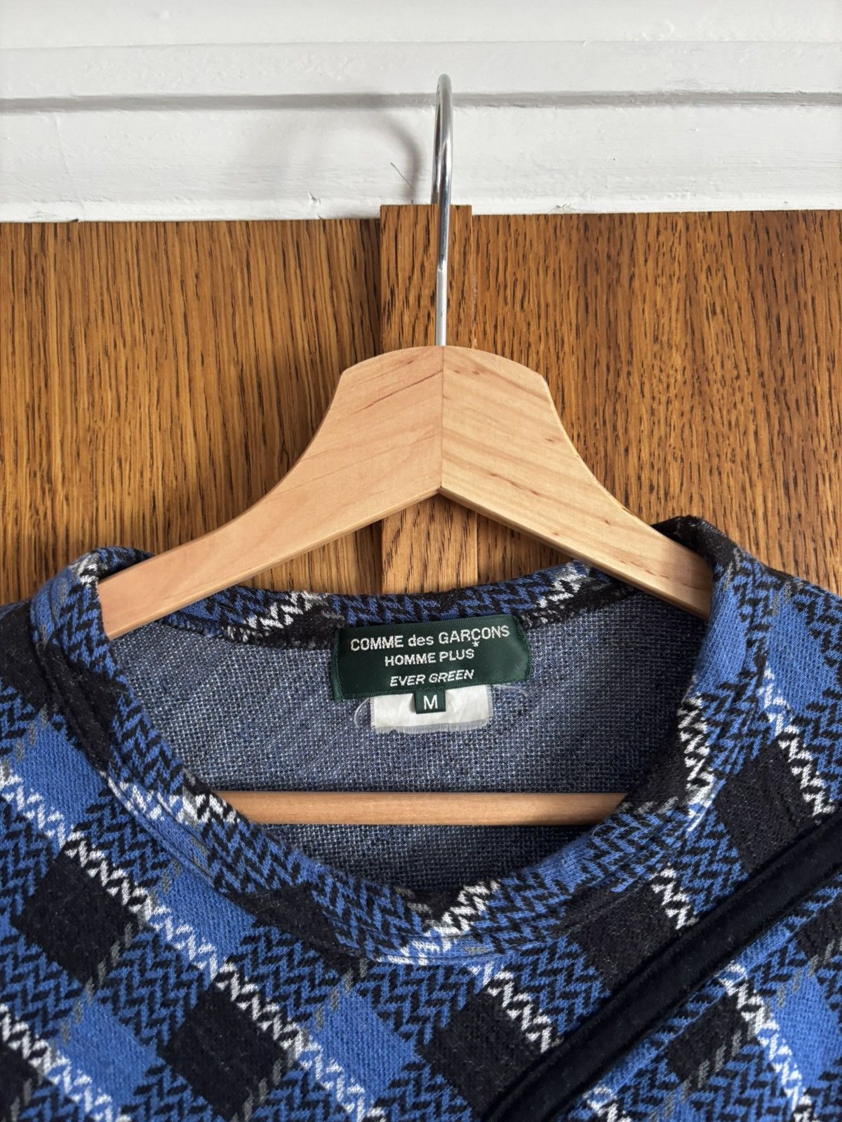 Comme des Garcons COMME DES GARCON HOMME PLUS EVERGREEN CHECK KNIT Size US M / EU 48-50 / 2 - 4 Thumbnail