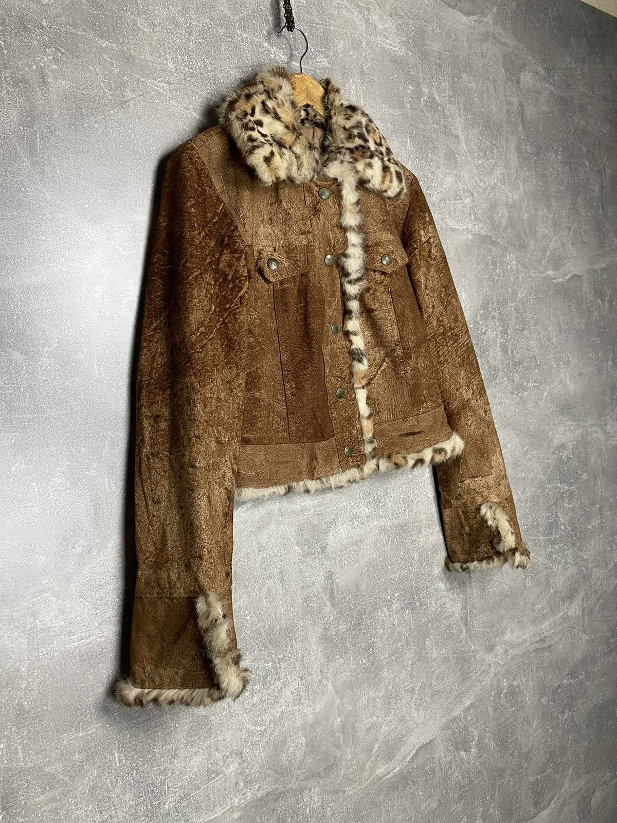 Japanese Brand × Vintage Vintage Y2K Fur Fluffy Stylysh Jacket Size L / US 10 / IT 46 - 1 Thumbnail