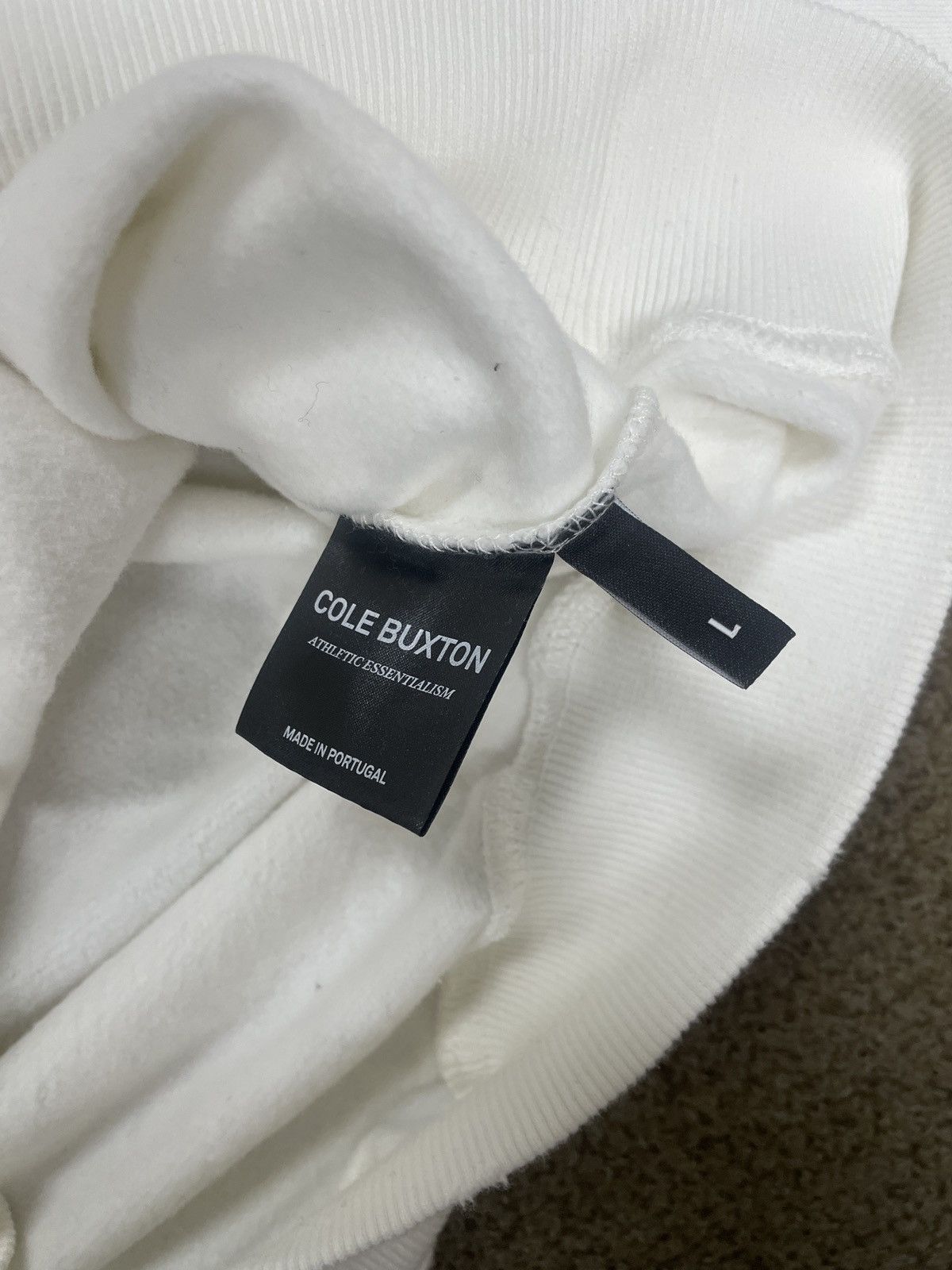Cole Buxton Cole Buxton White Hoodie Size US L / EU 52-54 / 3 - 4 Thumbnail