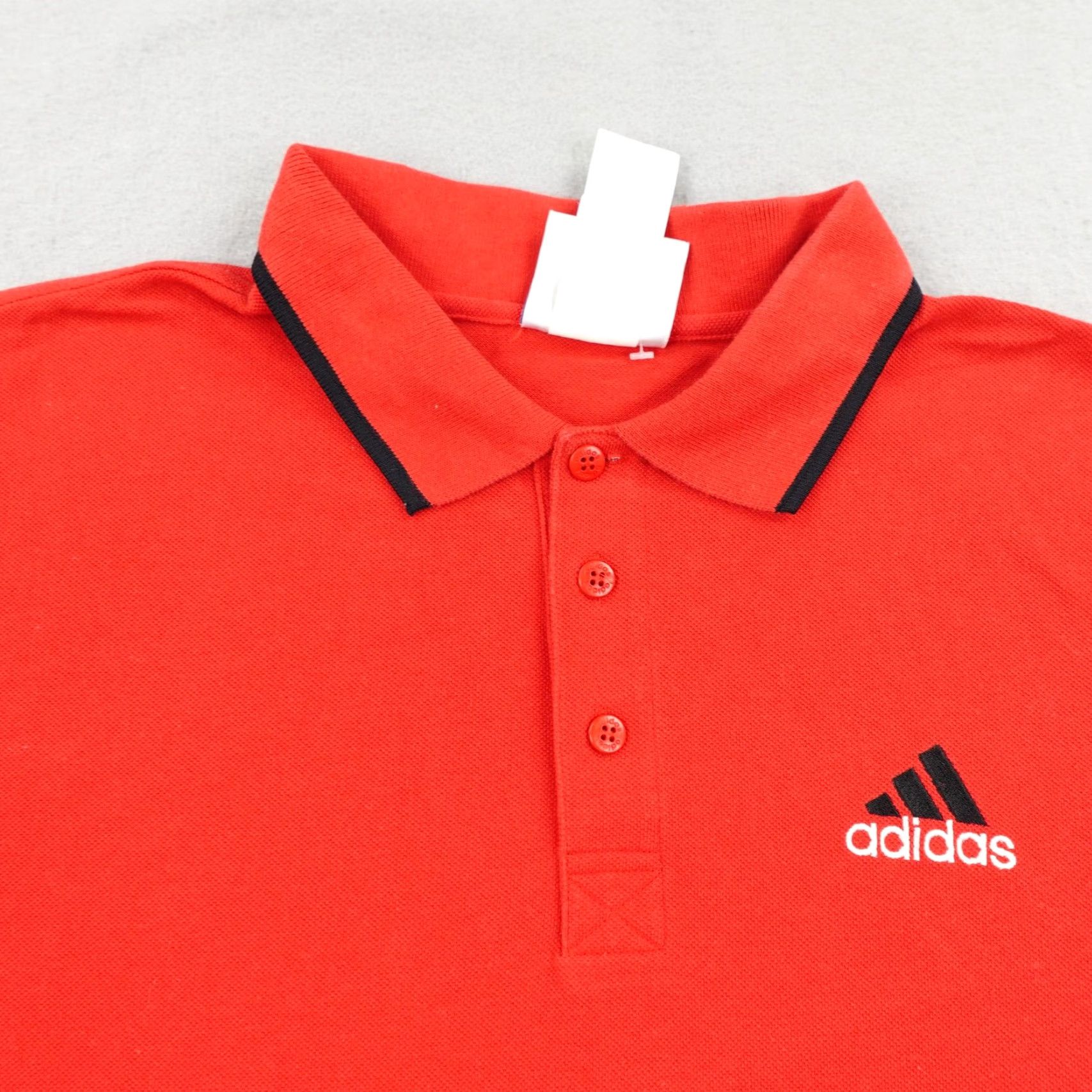 Adidas VINTAGE Adidas Polo Shirt Large Red 90s Golf Tennis Mens Size US L / EU 52-54 / 3 - 2 Thumbnail