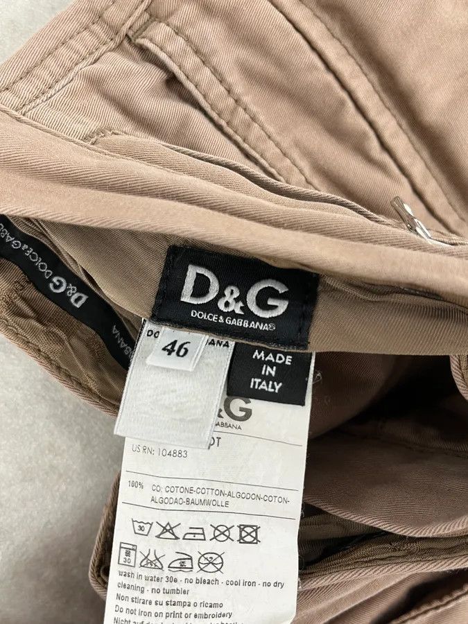 Dolce & Gabbana 2000s Dolce & Gabbana Beige Cargo Pants Size US 30 / EU 46 - 12 Thumbnail