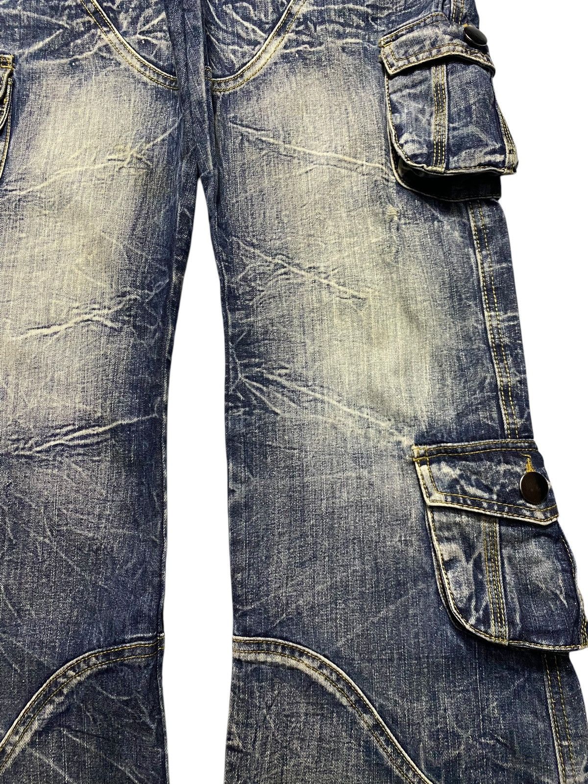 If Six Was Nine Vintage Japanese Brand Topism Tactical Flare Jeans Size US 33 - 8 Thumbnail