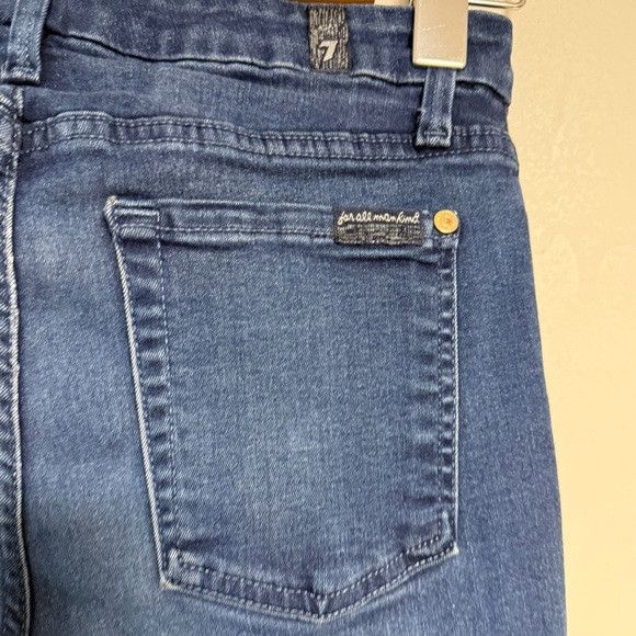 7 For All Mankind 7 For All Mankind High Waist Skinny Jeans Dark Wash Size 27 Size 27" / US 4 / IT 40 - 8 Thumbnail