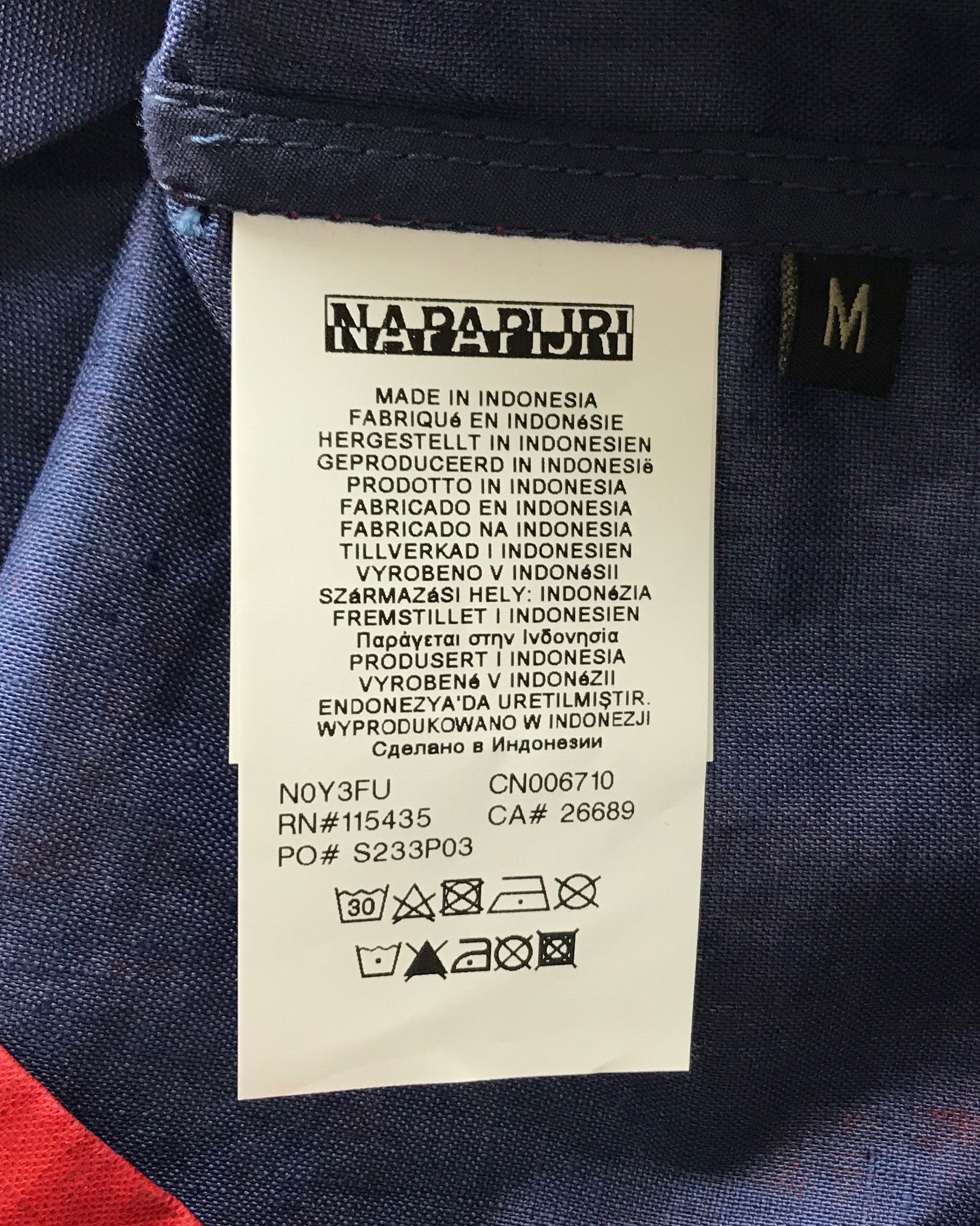 Napapijri NAPAPIJRI JACKET 100% LINEN WITH WATER-REPELLENT TREATMENT Size US M / EU 48-50 / 2 - 6 Thumbnail