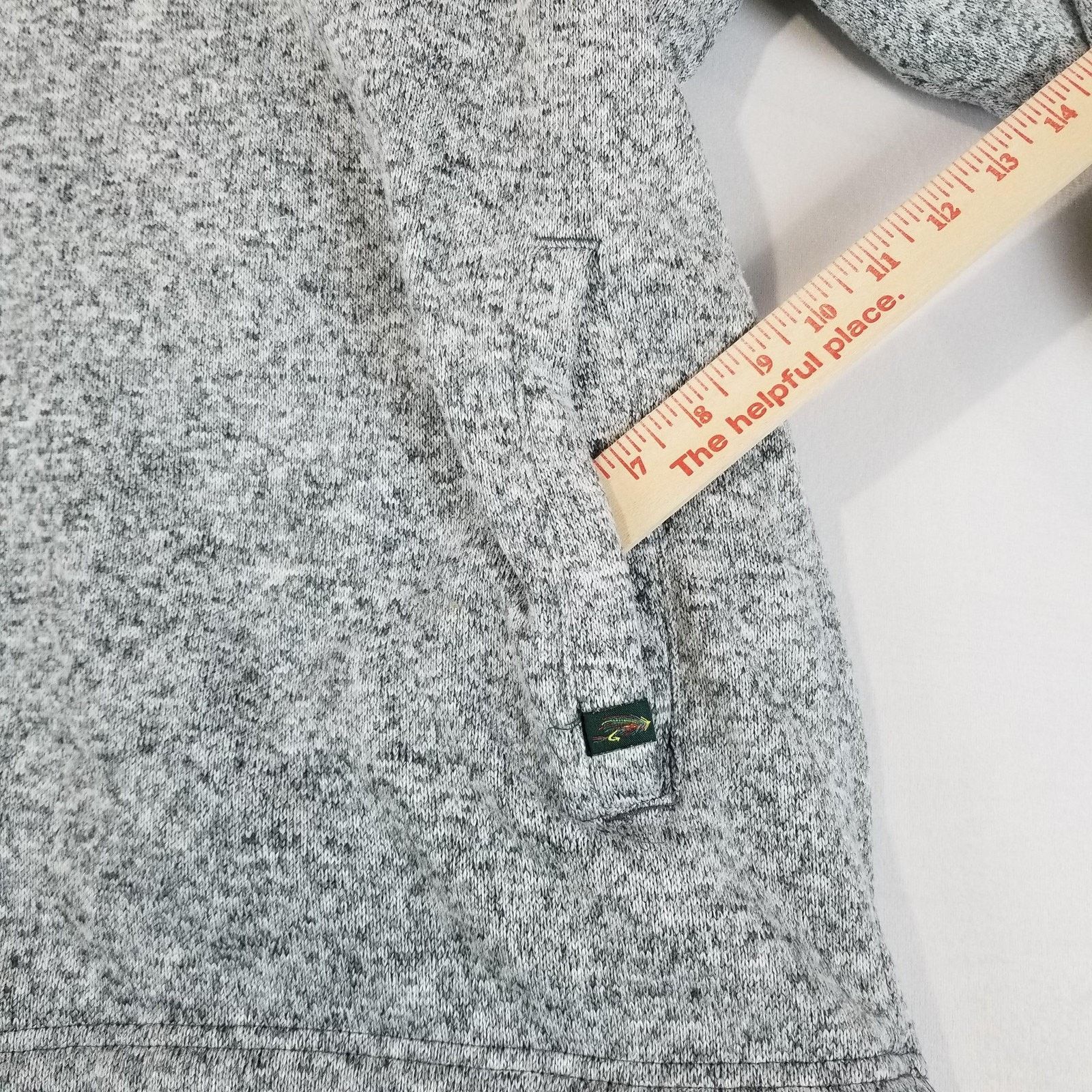 Orvis Orvis Pullover Mens 2XL Gray Sherpa Fleece Quarter Zip Size US XXL / EU 58 / 5 - 5 Thumbnail